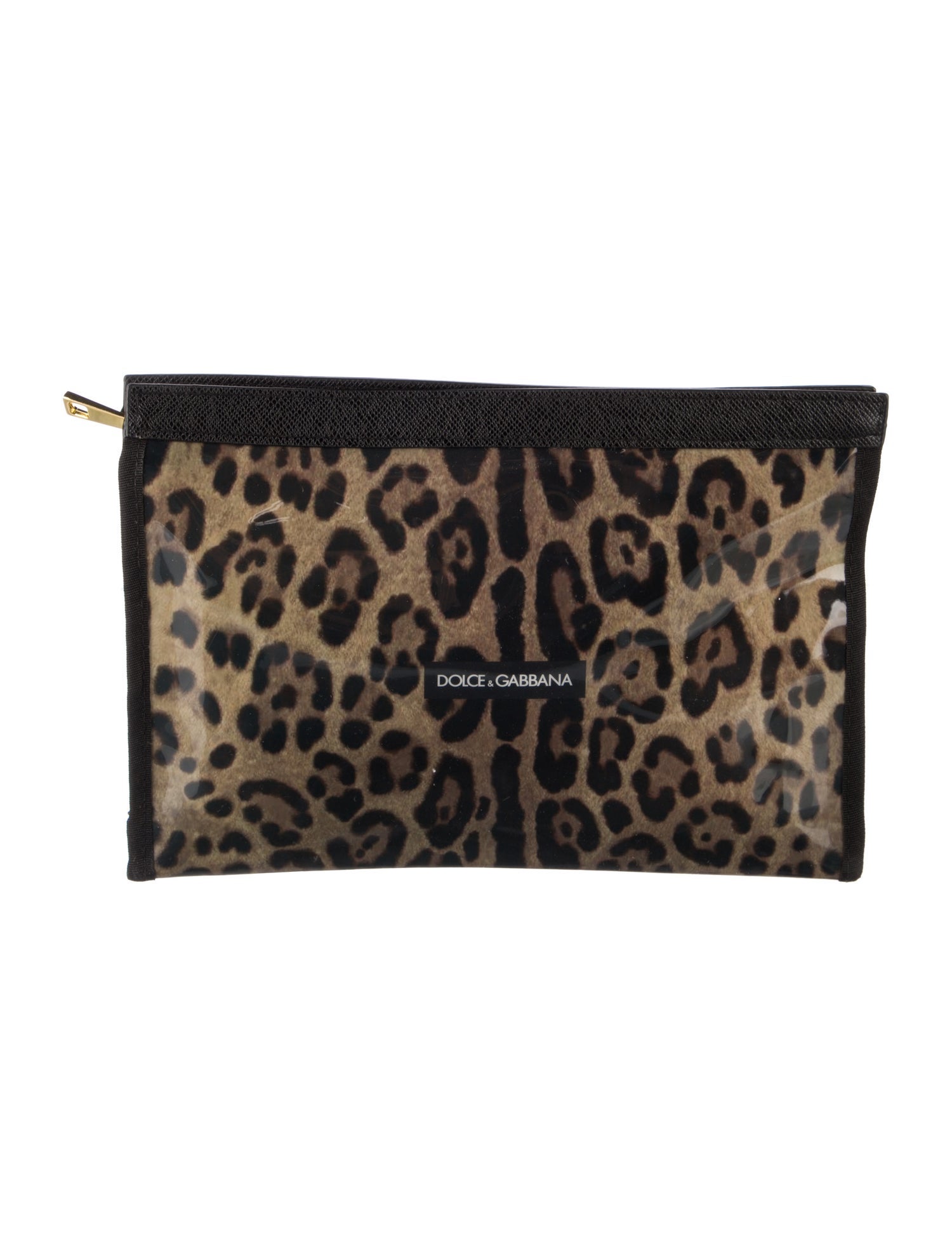 Dolce & Gabbana Leopard Print Cosmetic Bag