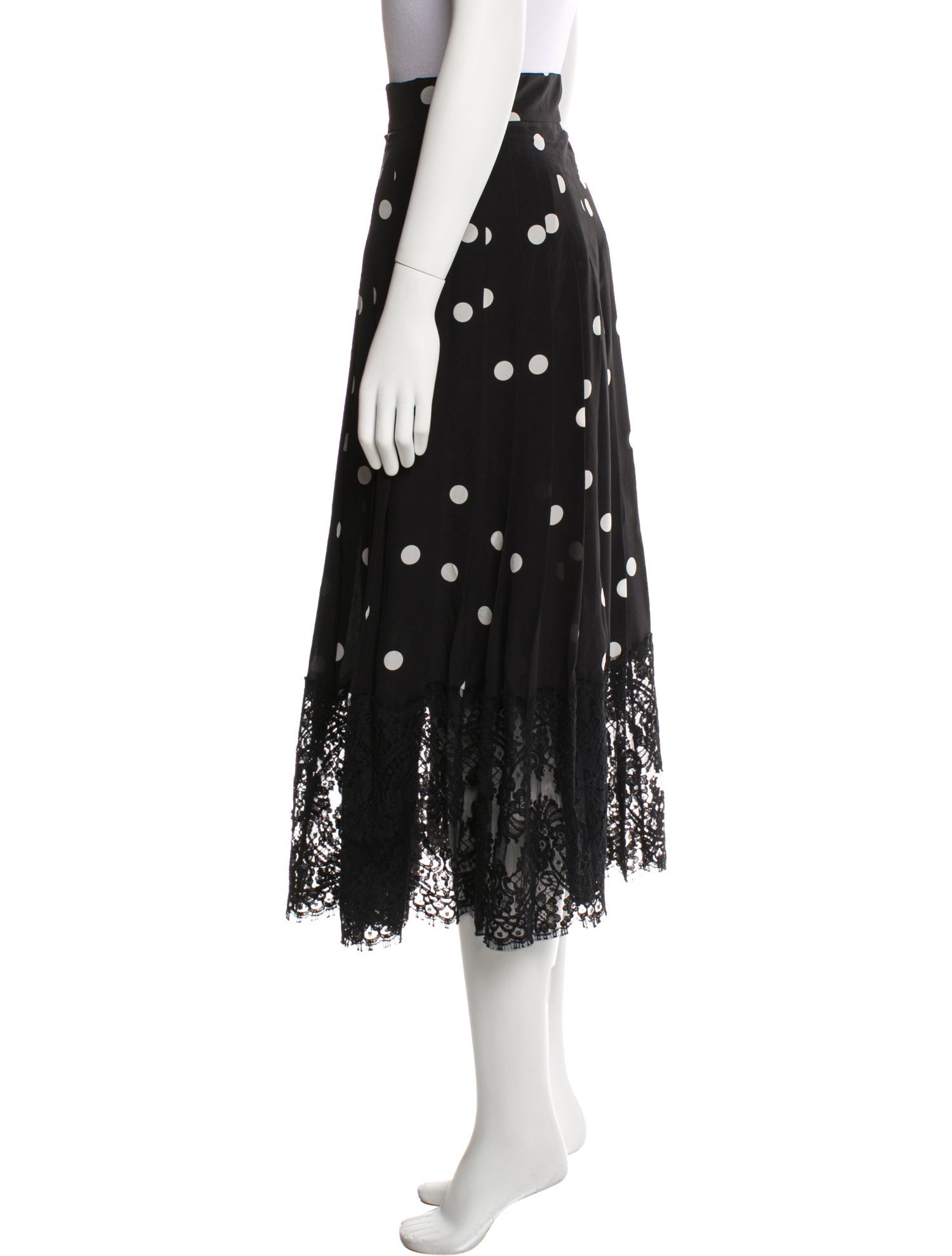 Dolce & Gabbana Silk Midi Length Skirt