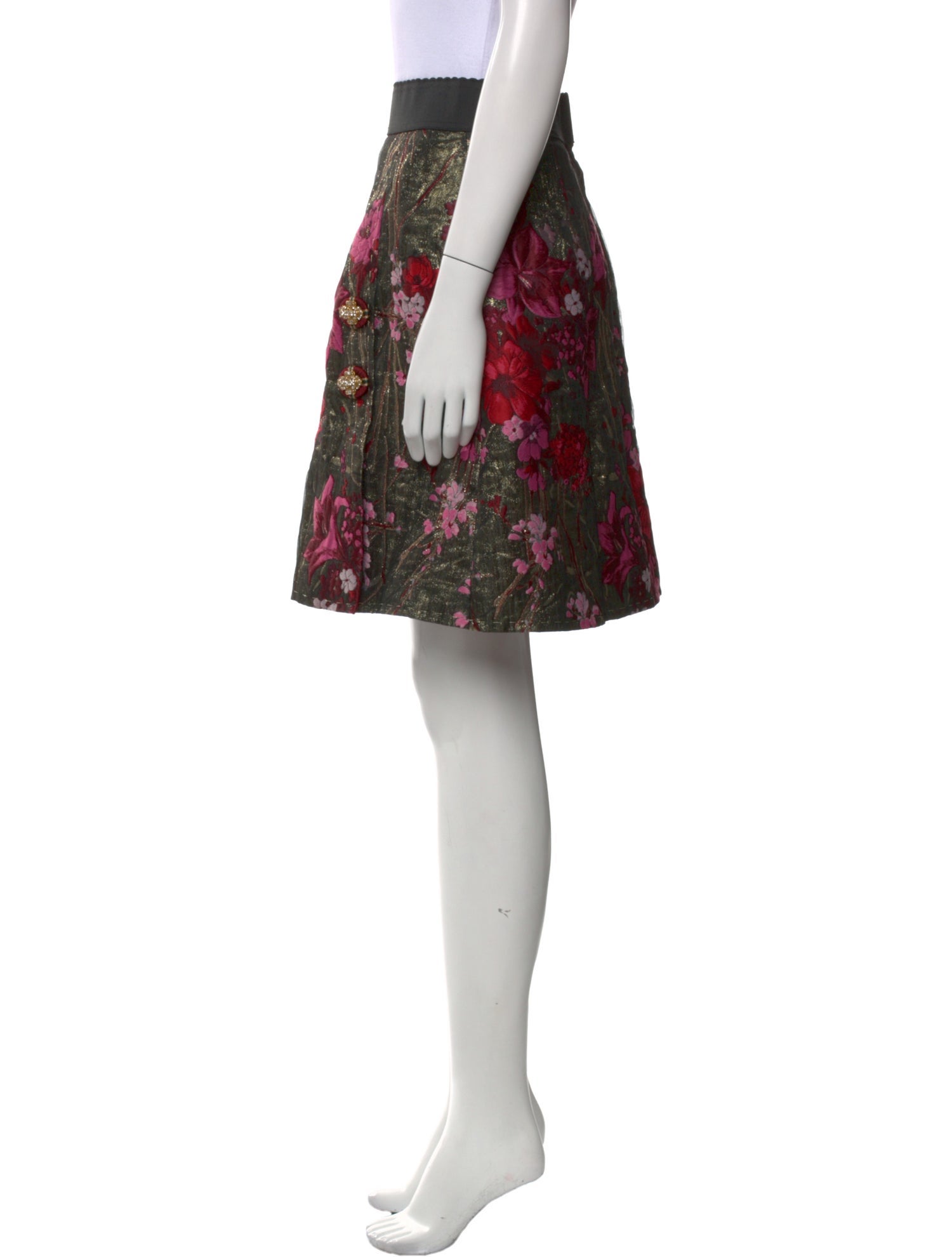 Dolce & Gabbana Floral Print Knee-Length Skirt
