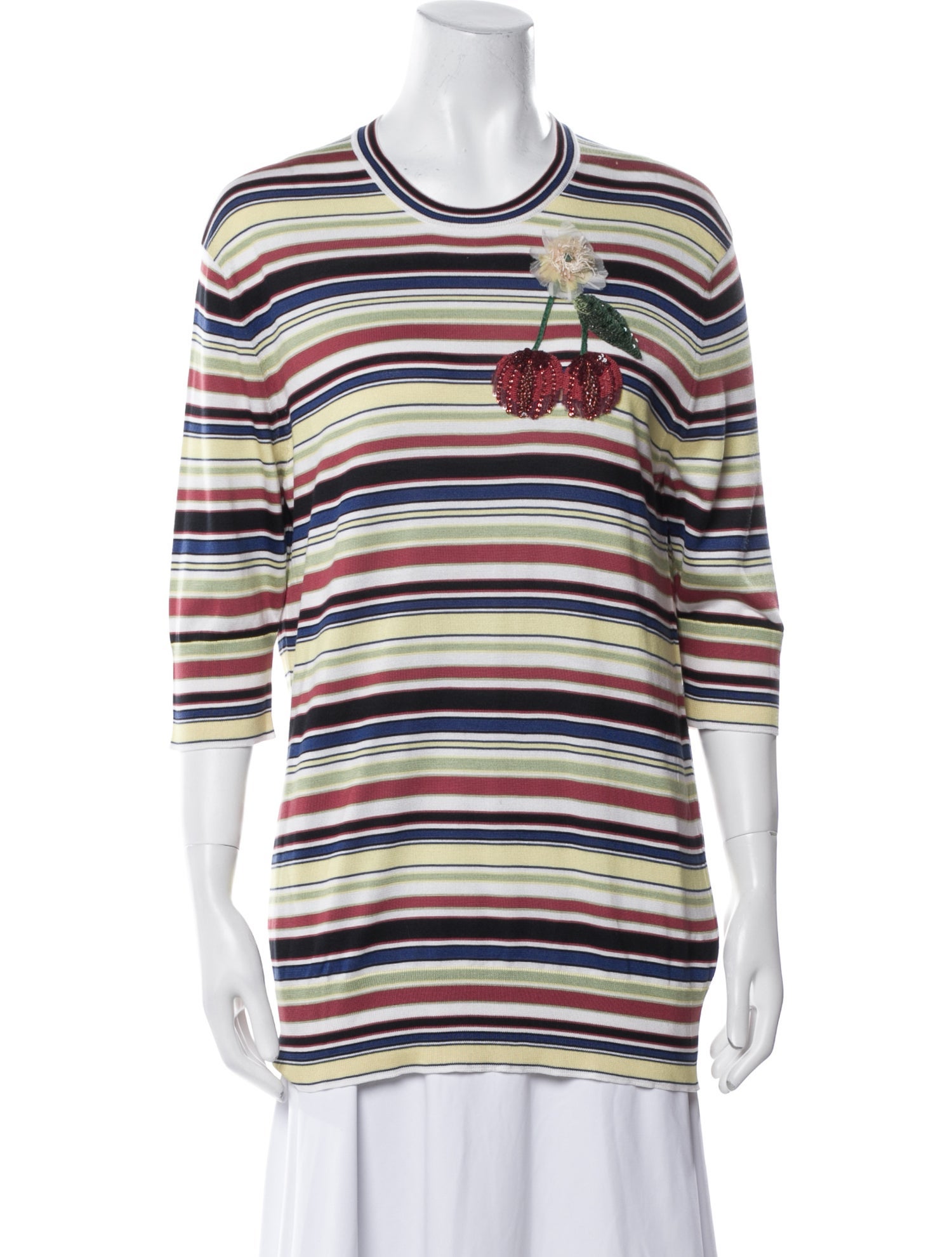 Dolce & Gabbana Silk Striped Tunic