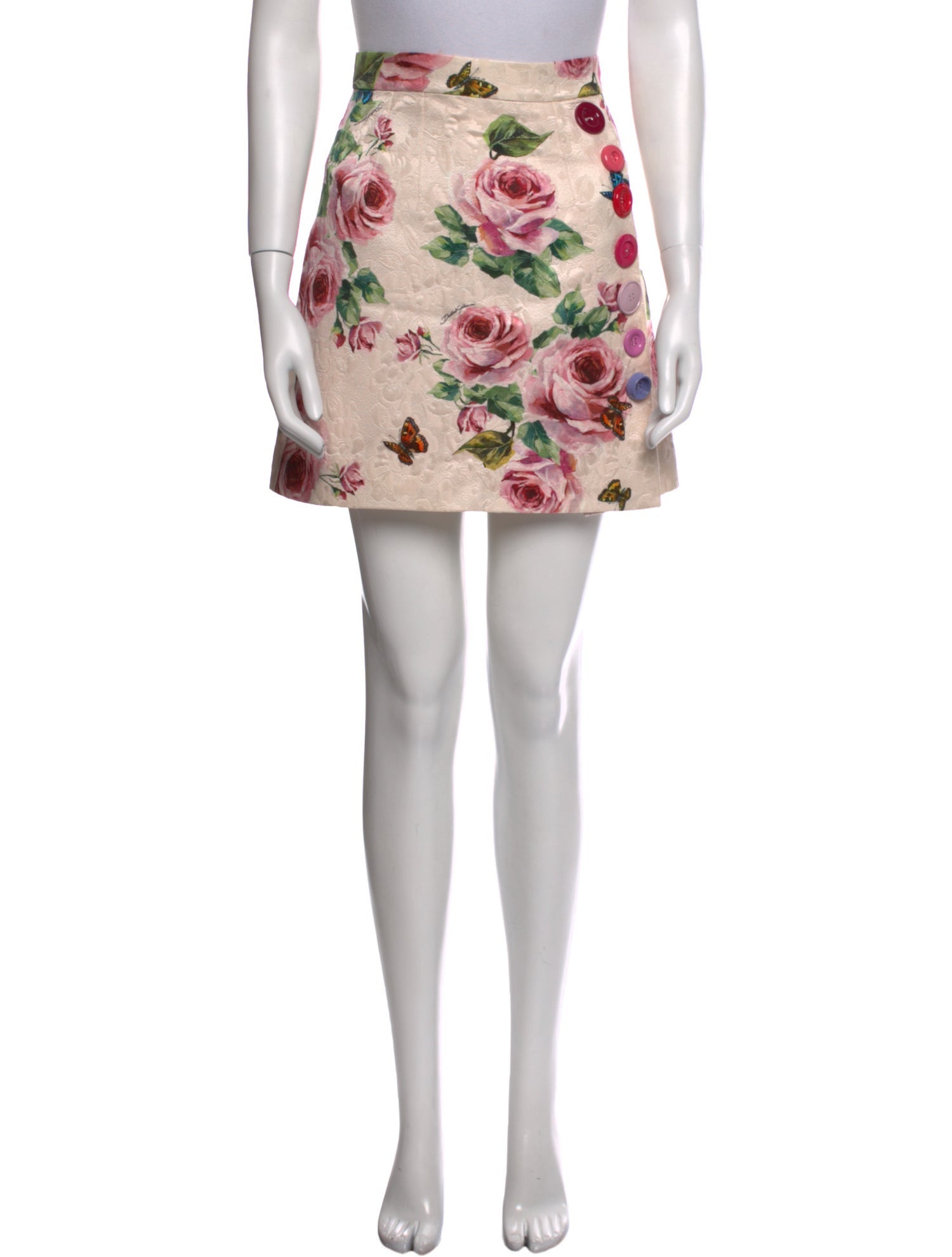 Dolce & Gabbana Floral Print Mini Skirt