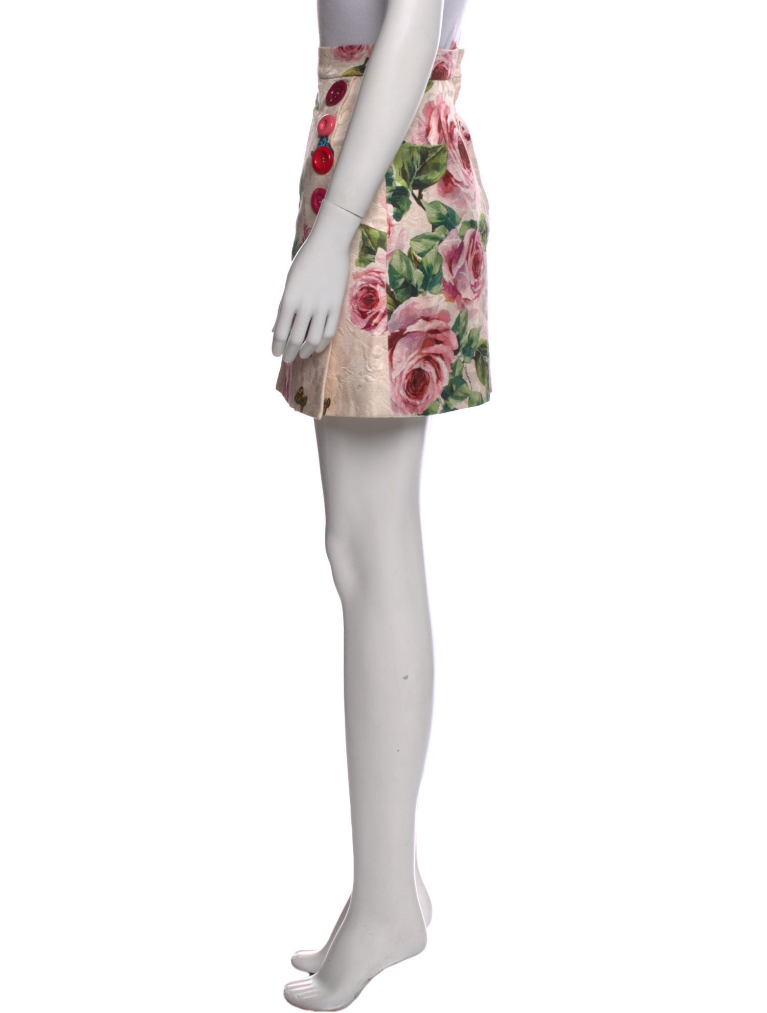 Dolce & Gabbana Floral Print Mini Skirt