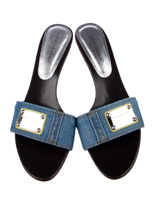Dolce & Gabbana Denim Slides