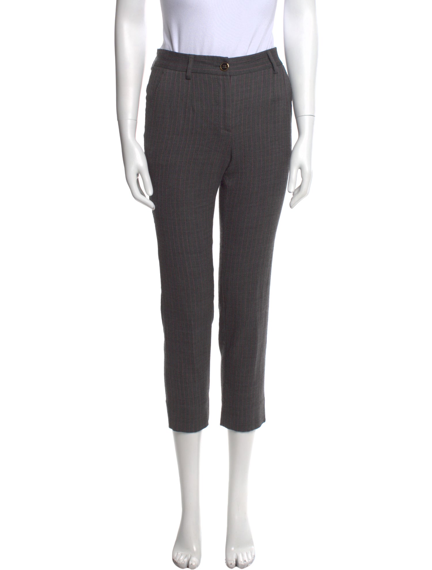 Dolce & Gabbana Virgin Wool Straight Leg Pants
