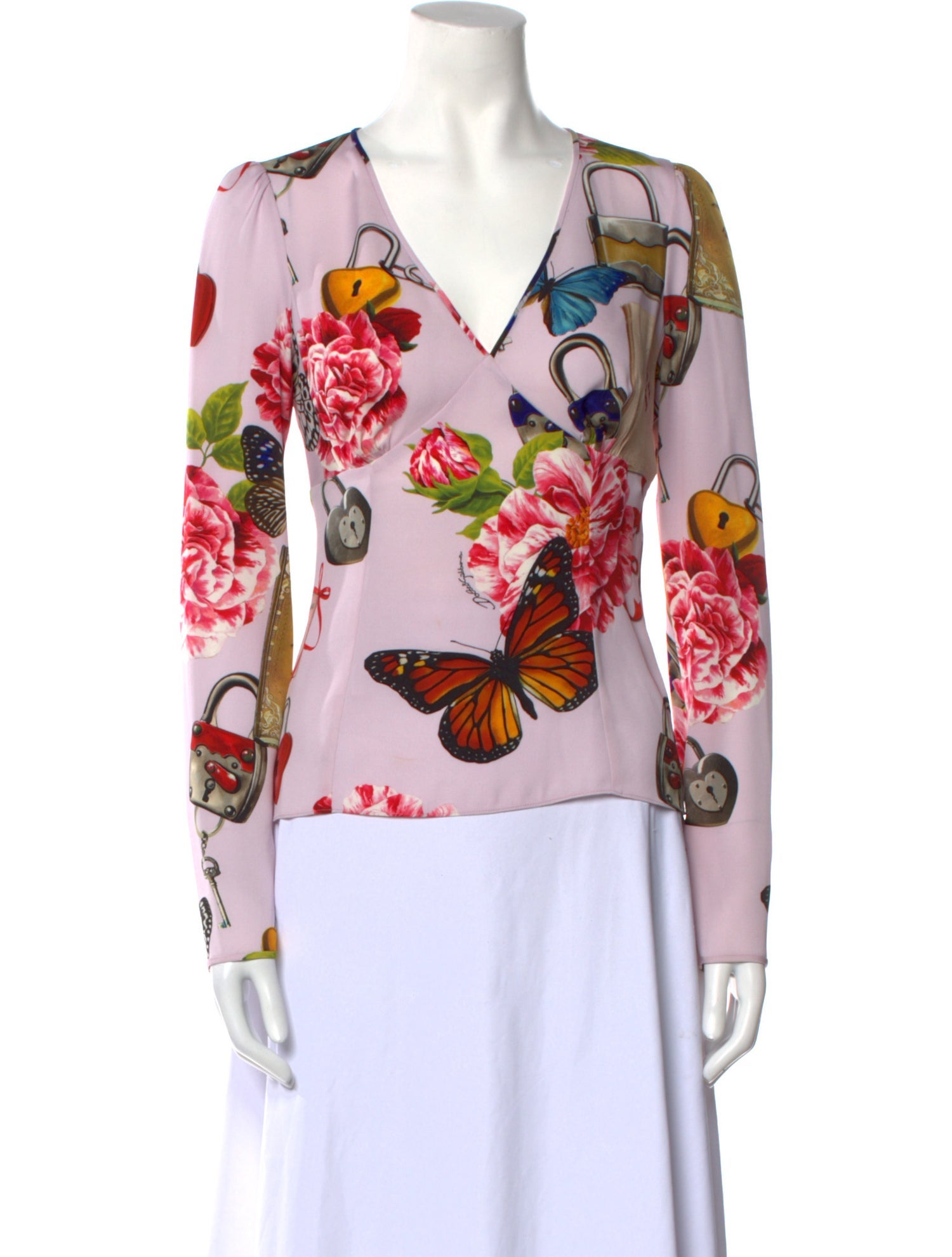 Dolce & Gabbana Silk Printed Top