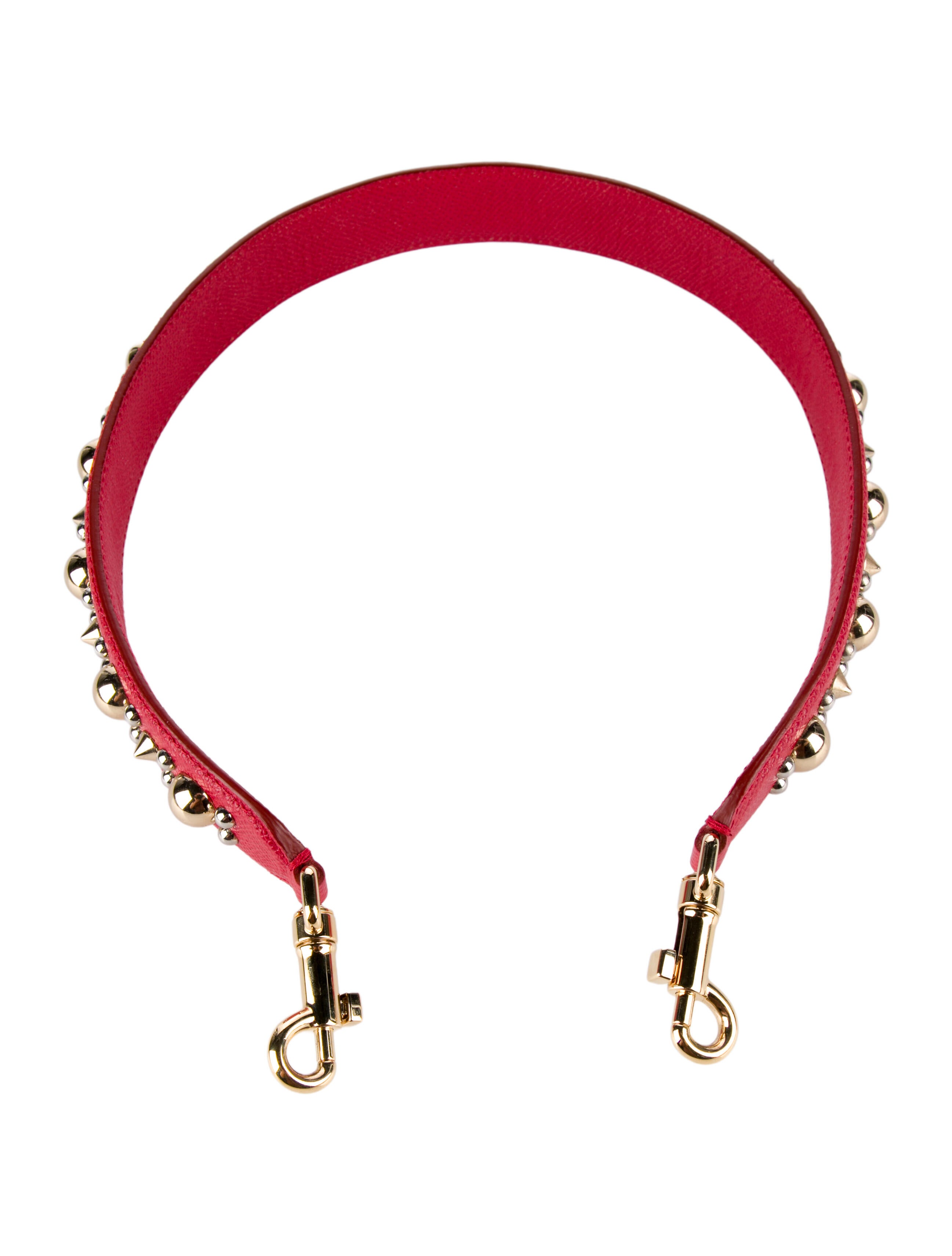 Dolce & Gabbana Studded Leather Bag Strap