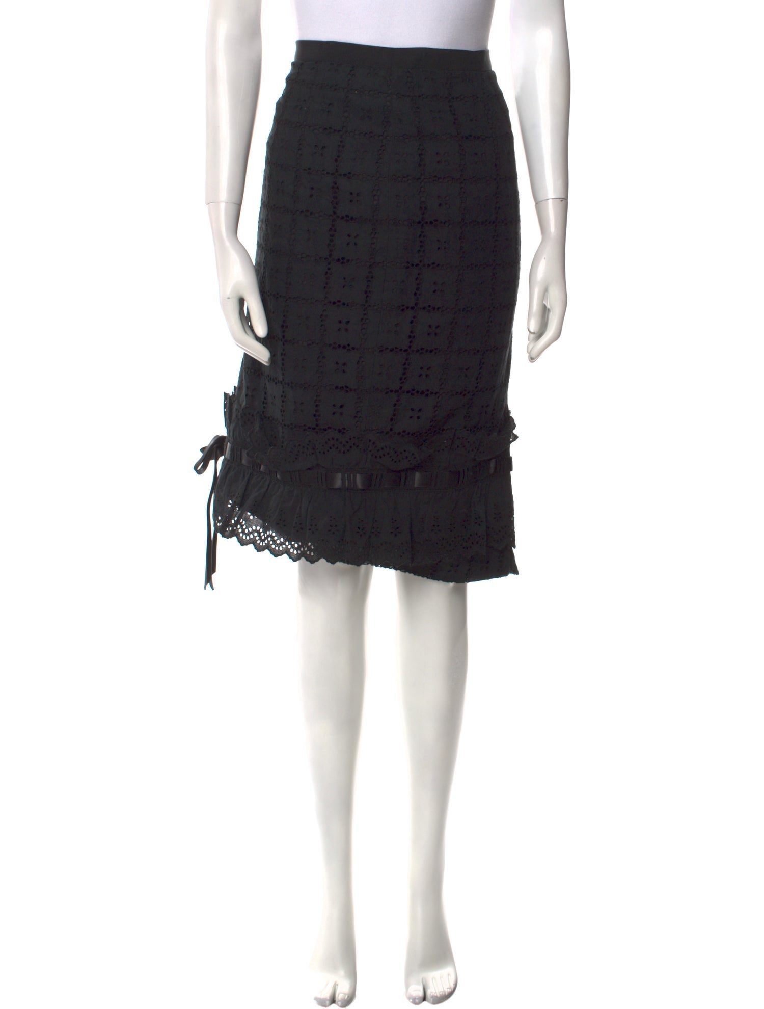 Dolce & Gabbana Lace Knee-Length Skirt