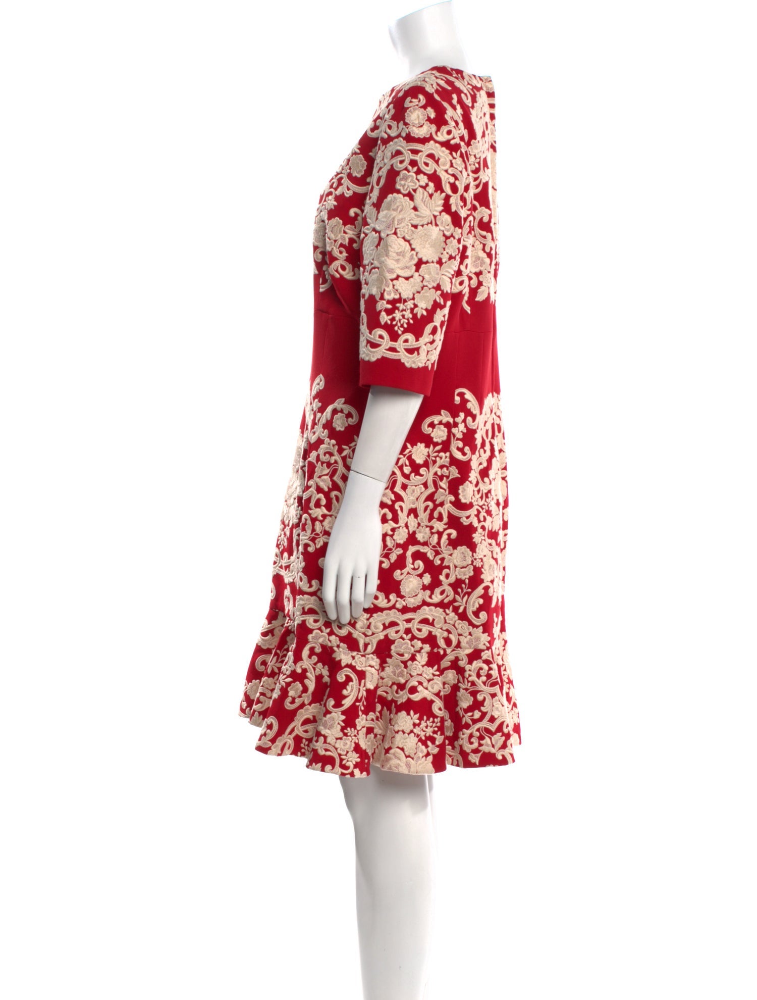 Dolce & Gabbana Floral Print Knee-Length Dress