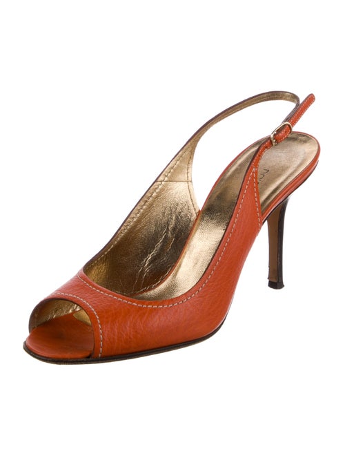 Dolce & Gabbana Leather Slingback Pumps