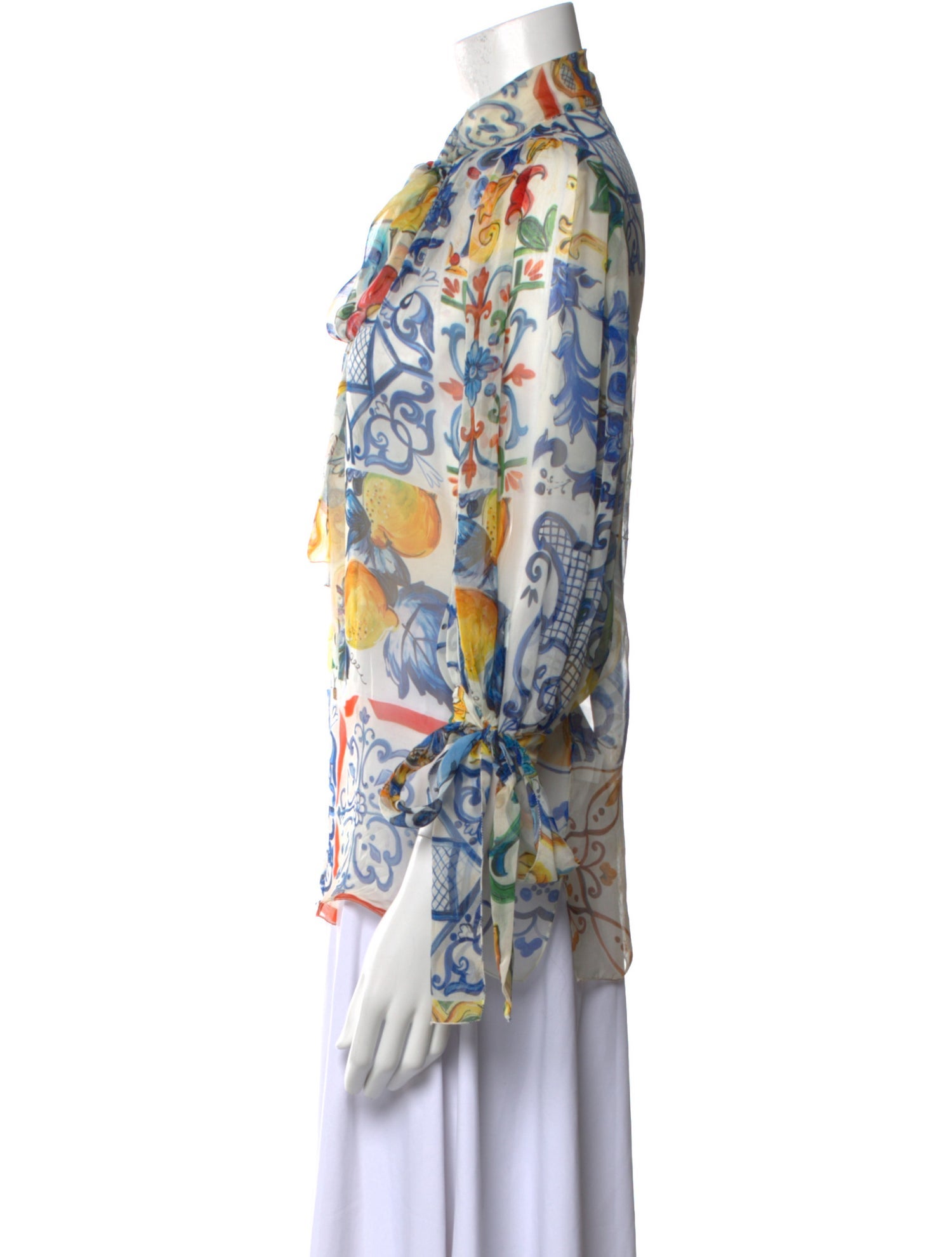 Dolce & Gabbana Silk Printed Blouse