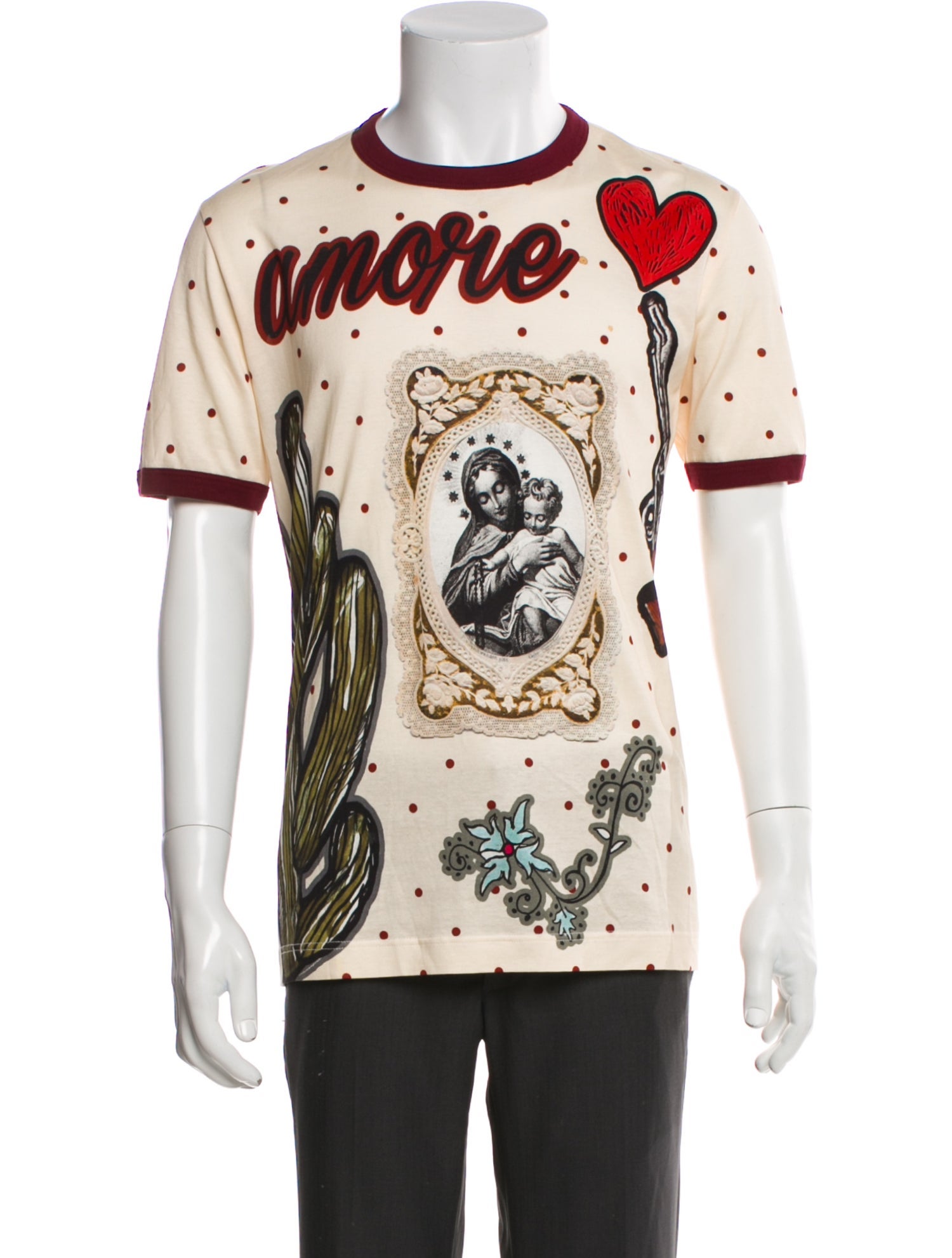 Dolce & Gabbana Graphic Print Crew Neck T-Shirt