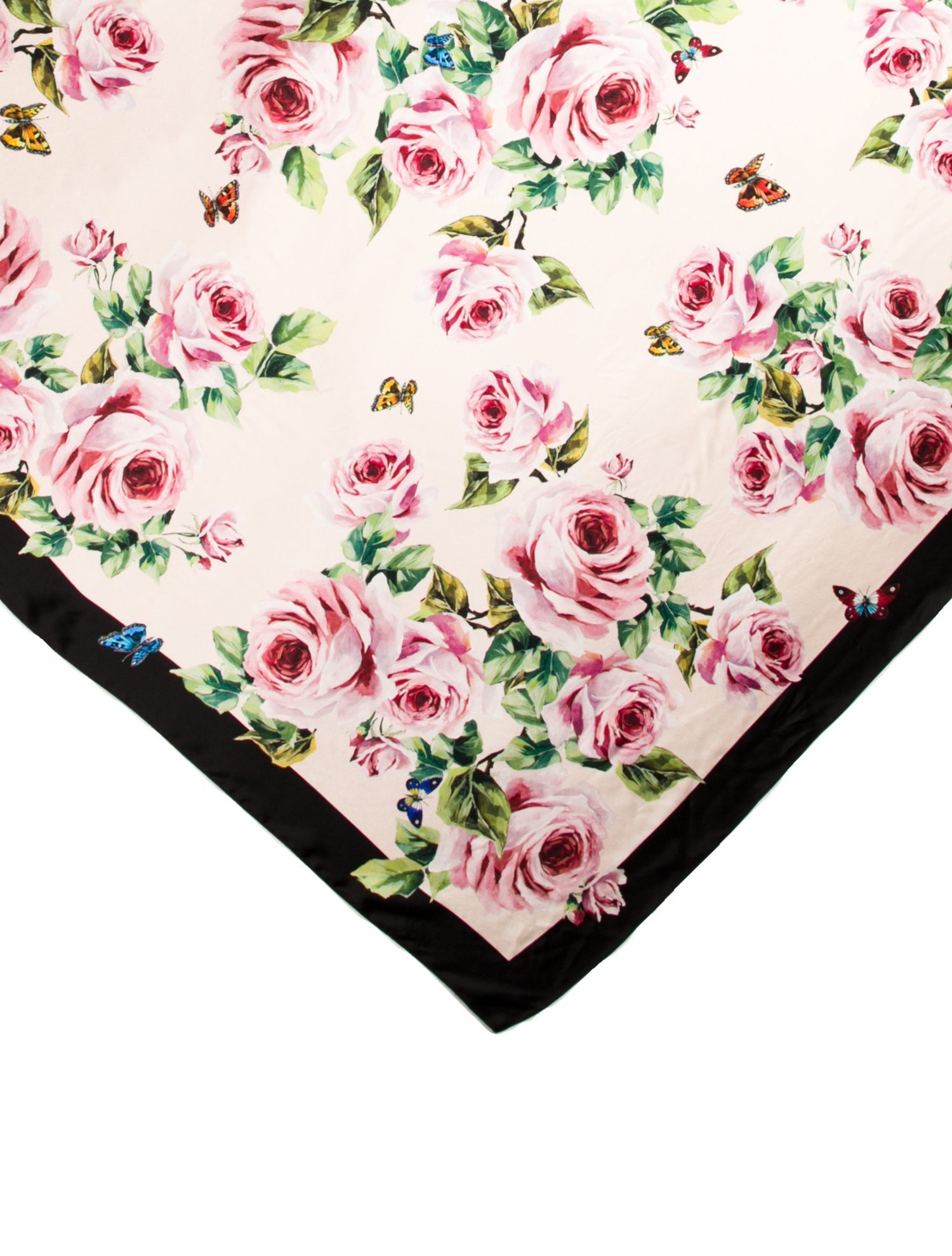 Dolce & Gabbana Silk Floral Print Scarf
