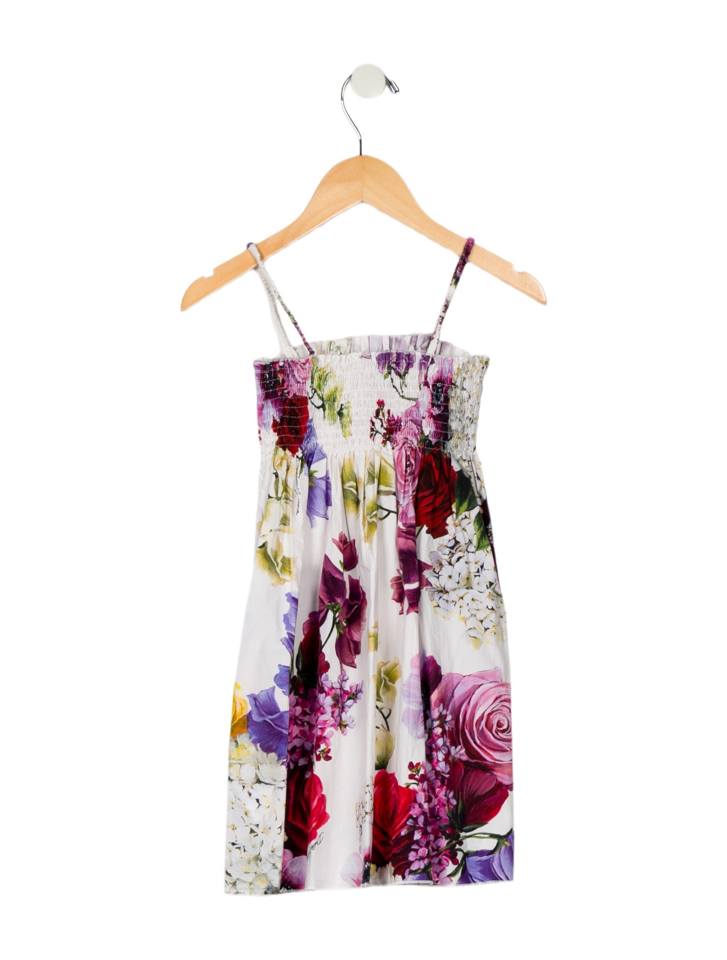 Dolce & Gabbana Girls' Floral Printed Sleeveless Dress