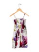 Dolce & Gabbana Girls' Floral Printed Sleeveless Dress