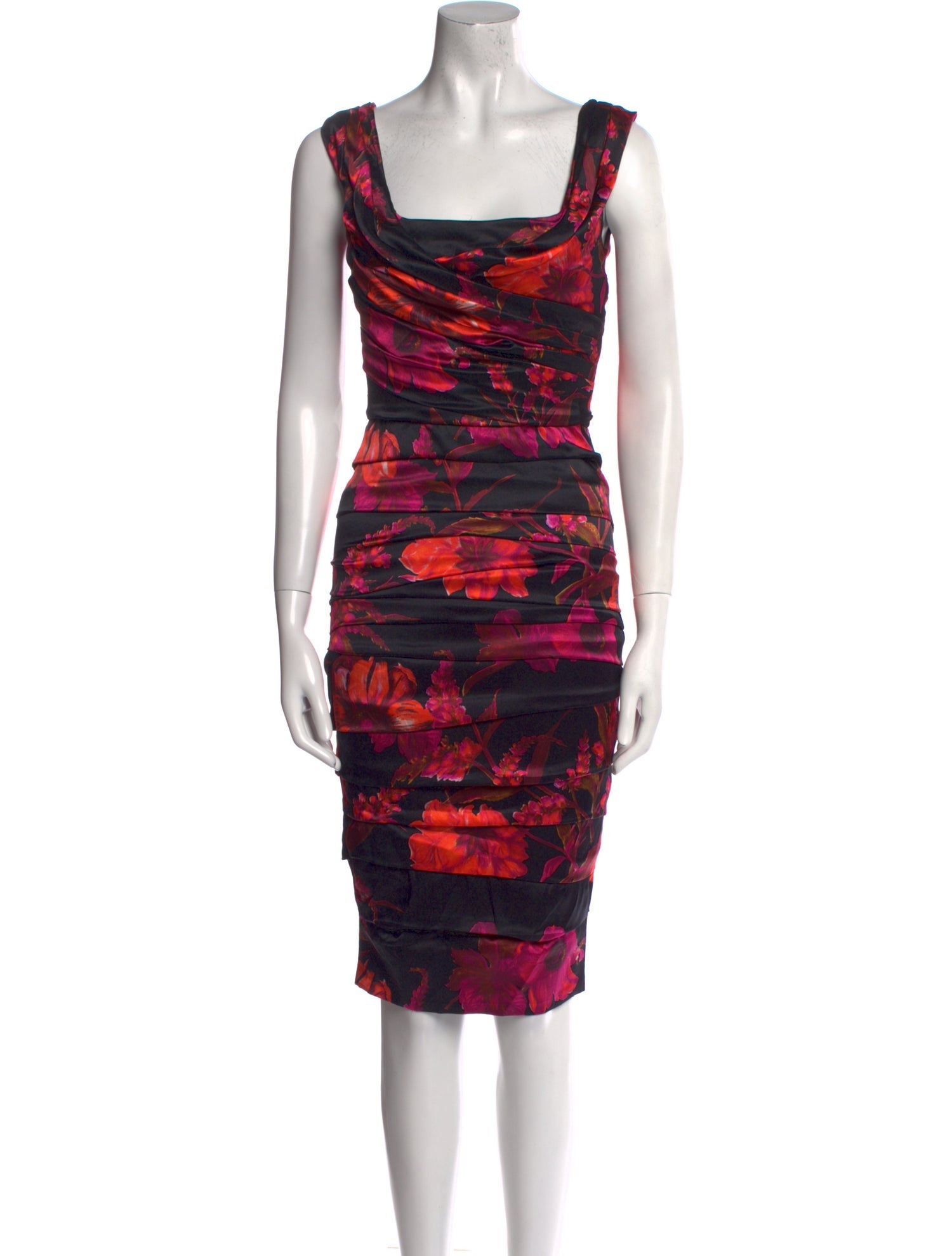 Dolce & Gabbana Silk Knee-Length Dress