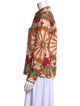 Dolce & Gabbana Silk Printed Button-Up Top