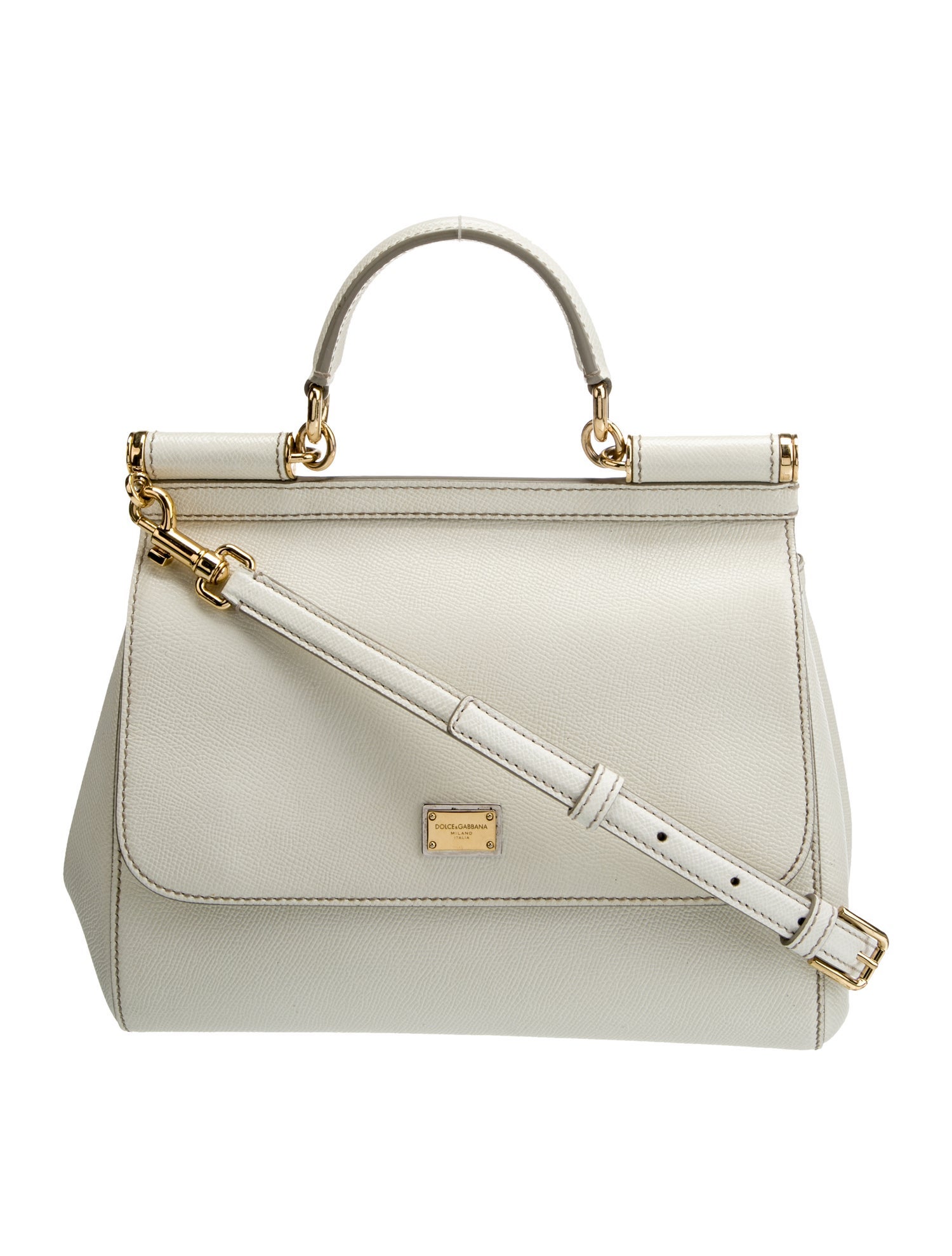 Dolce & Gabbana Saffiano Leather Miss Sicily Medium