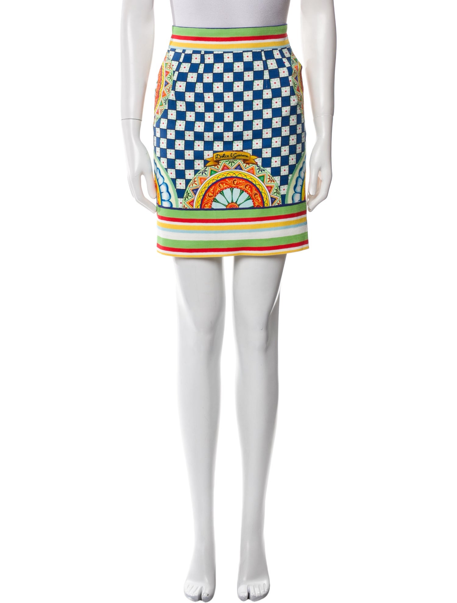 Dolce & Gabbana Printed Mini Skirt w/ Tags