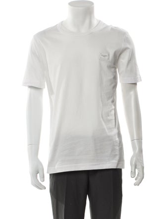 Dolce & Gabbana Logo Patch Crew Neck T-Shirt