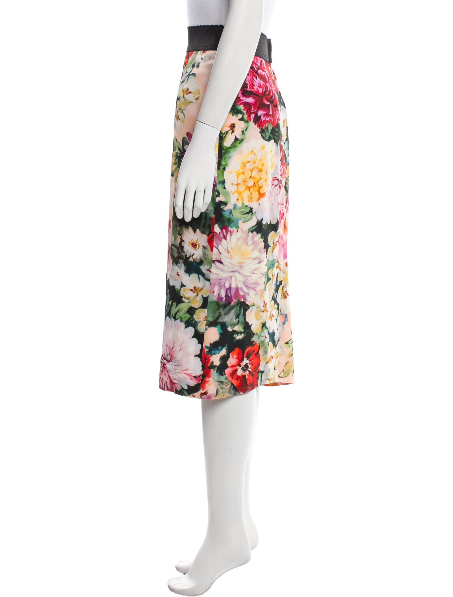 Dolce & Gabbana Floral Print Knee-Length Skirt
