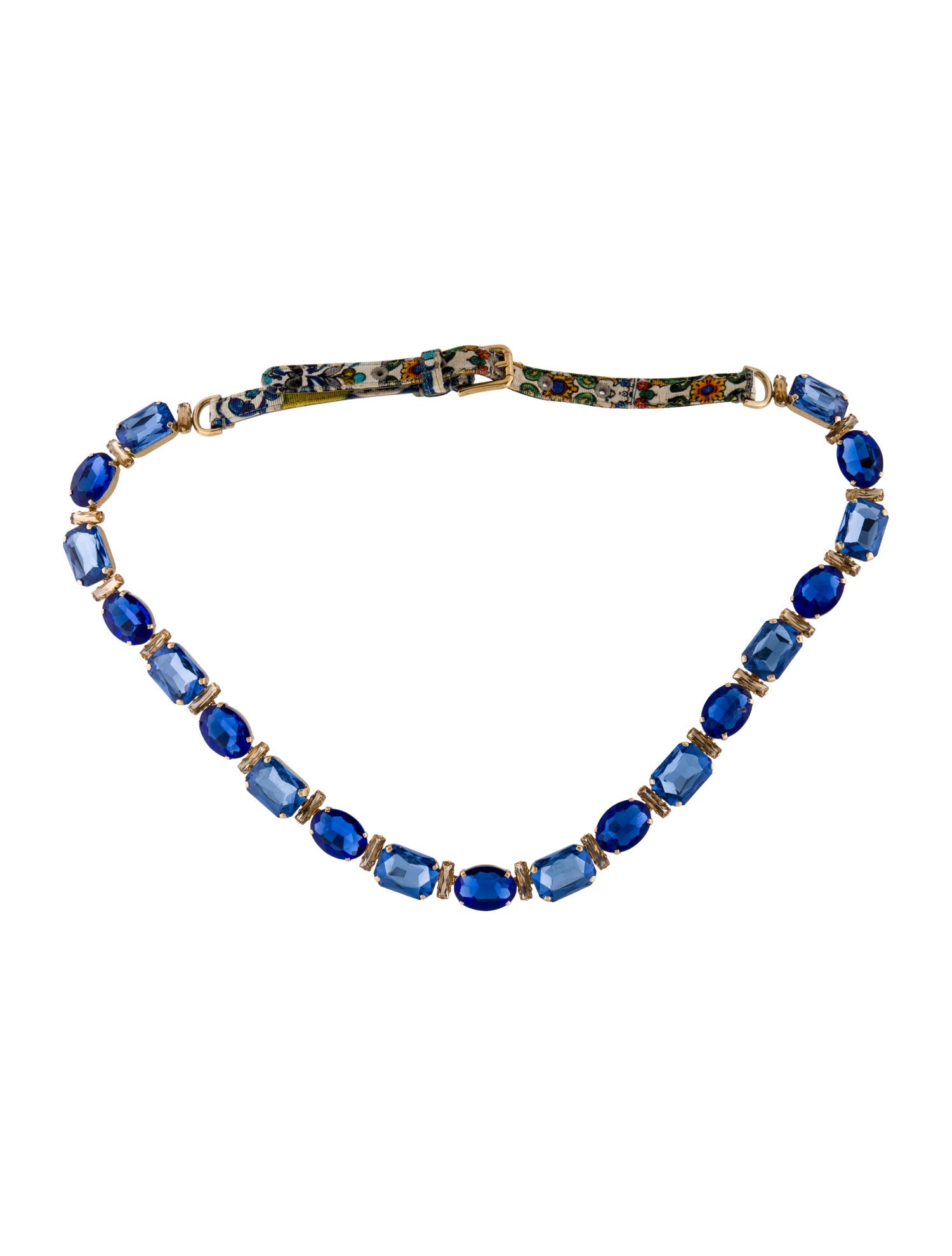 Dolce & Gabbana Skinny Chain-Link Accents Waist Belt