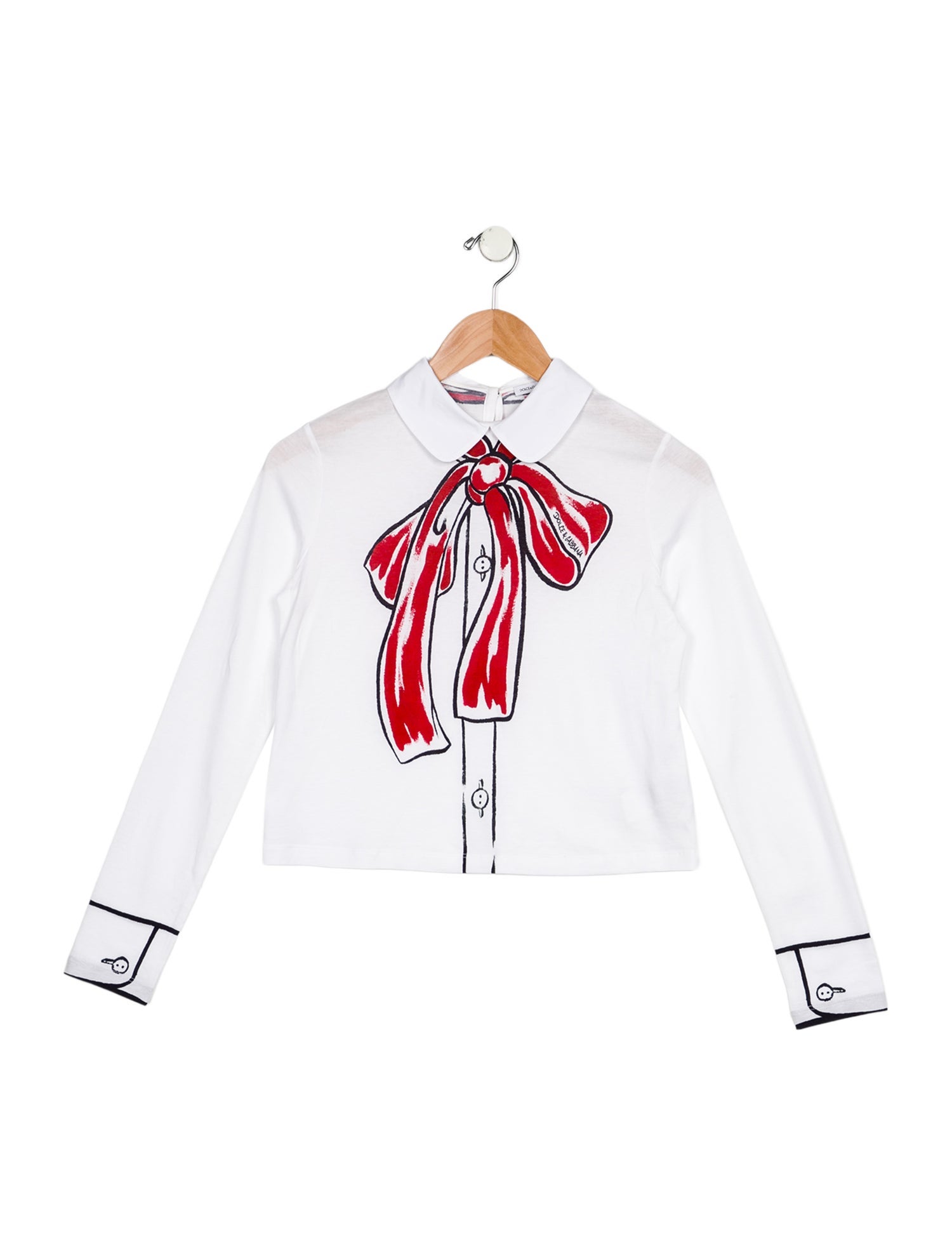 Dolce & Gabbana Kids Girls' Long-Sleeve Top