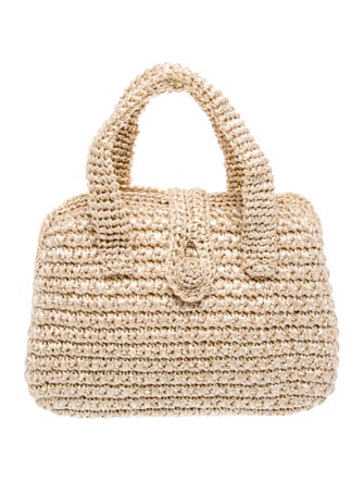 Dolce & Gabbana Raffia Top Handle Bag Small
