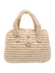 Dolce & Gabbana Raffia Top Handle Bag Small