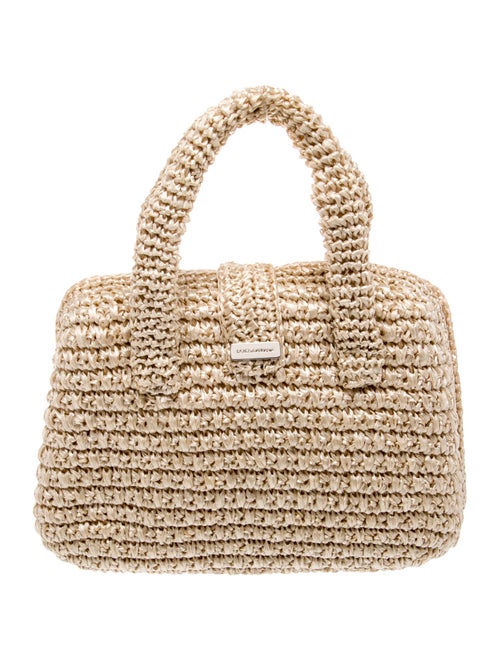 Dolce & Gabbana Raffia Top Handle Bag Small