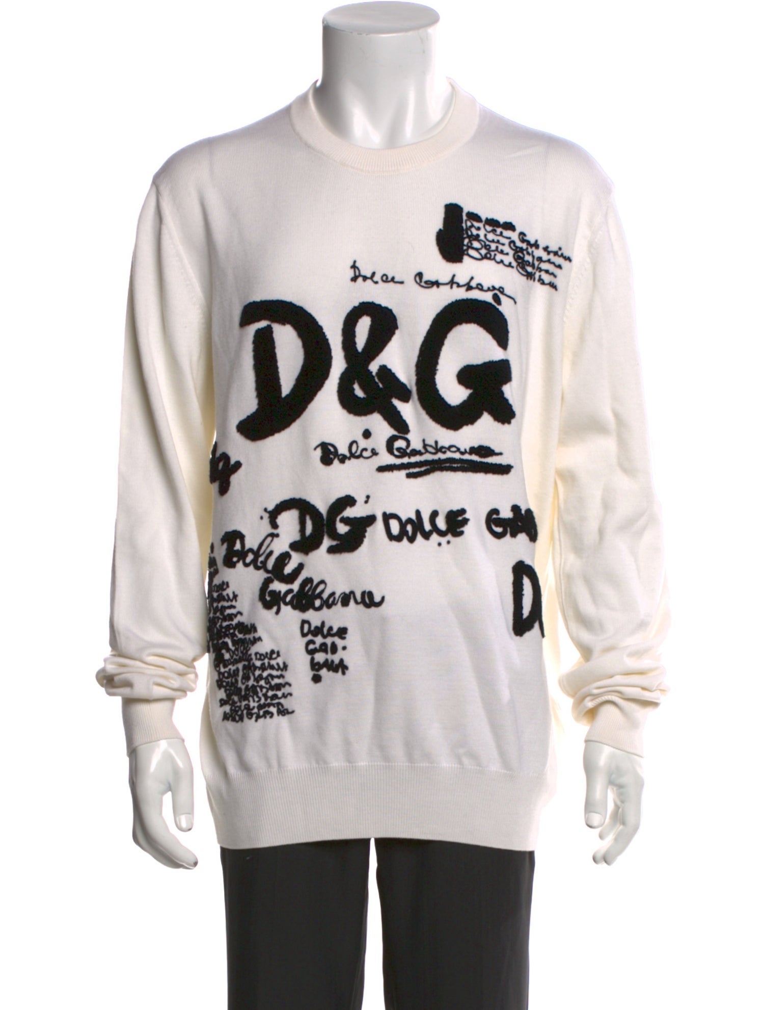 Dolce & Gabbana Virgin Wool Printed Pullover