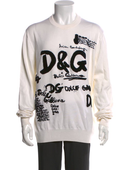 Dolce & Gabbana Virgin Wool Printed Pullover