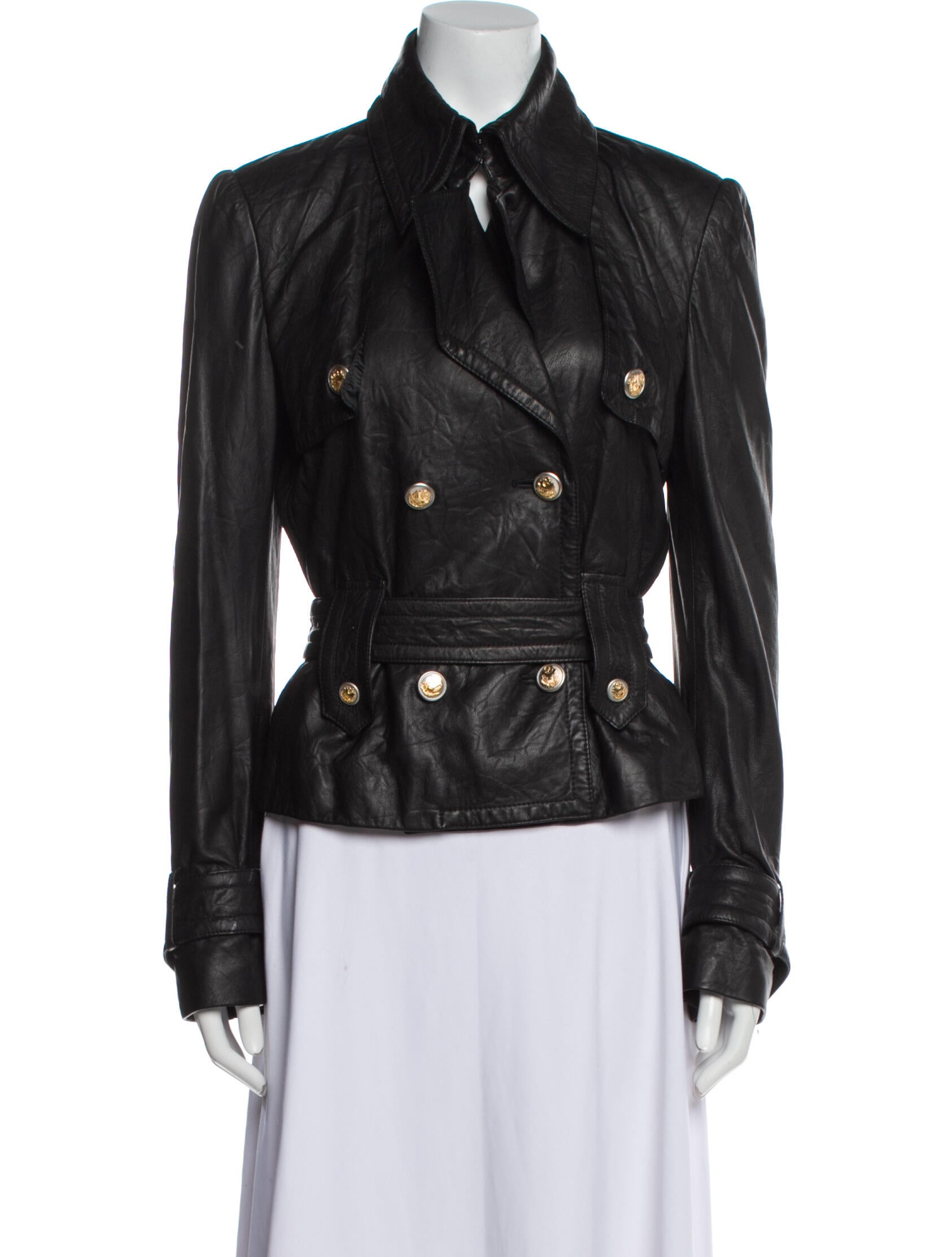 Dolce & Gabbana Leather Biker Jacket