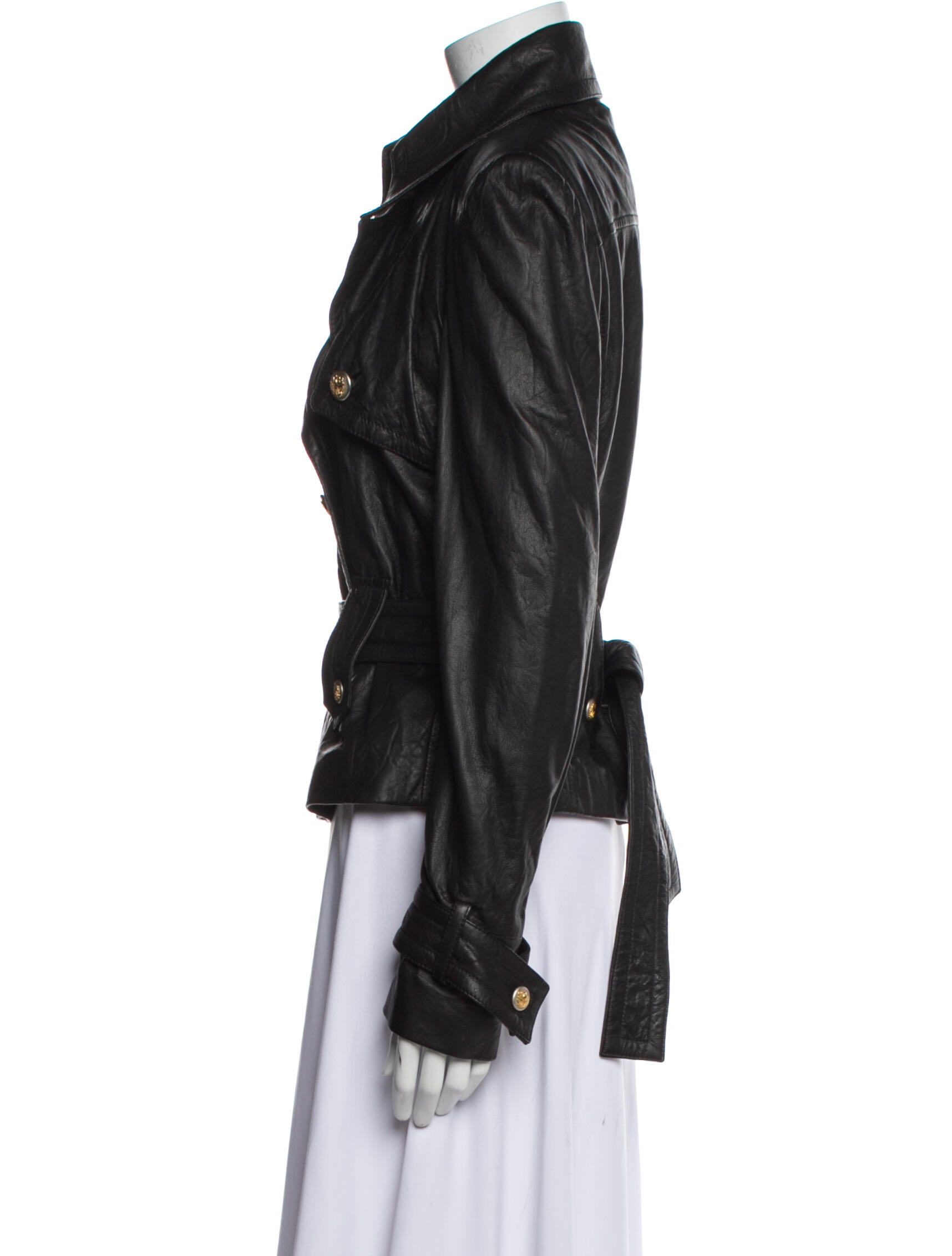 Dolce & Gabbana Leather Biker Jacket