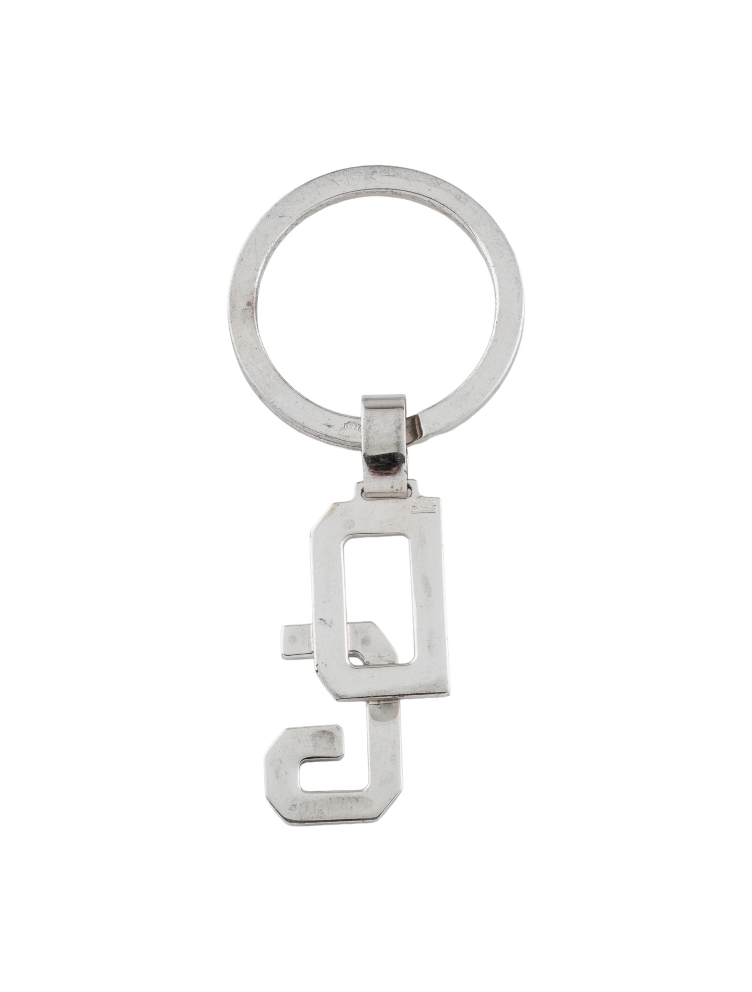 Dolce & Gabbana Silver Engraved Keyring