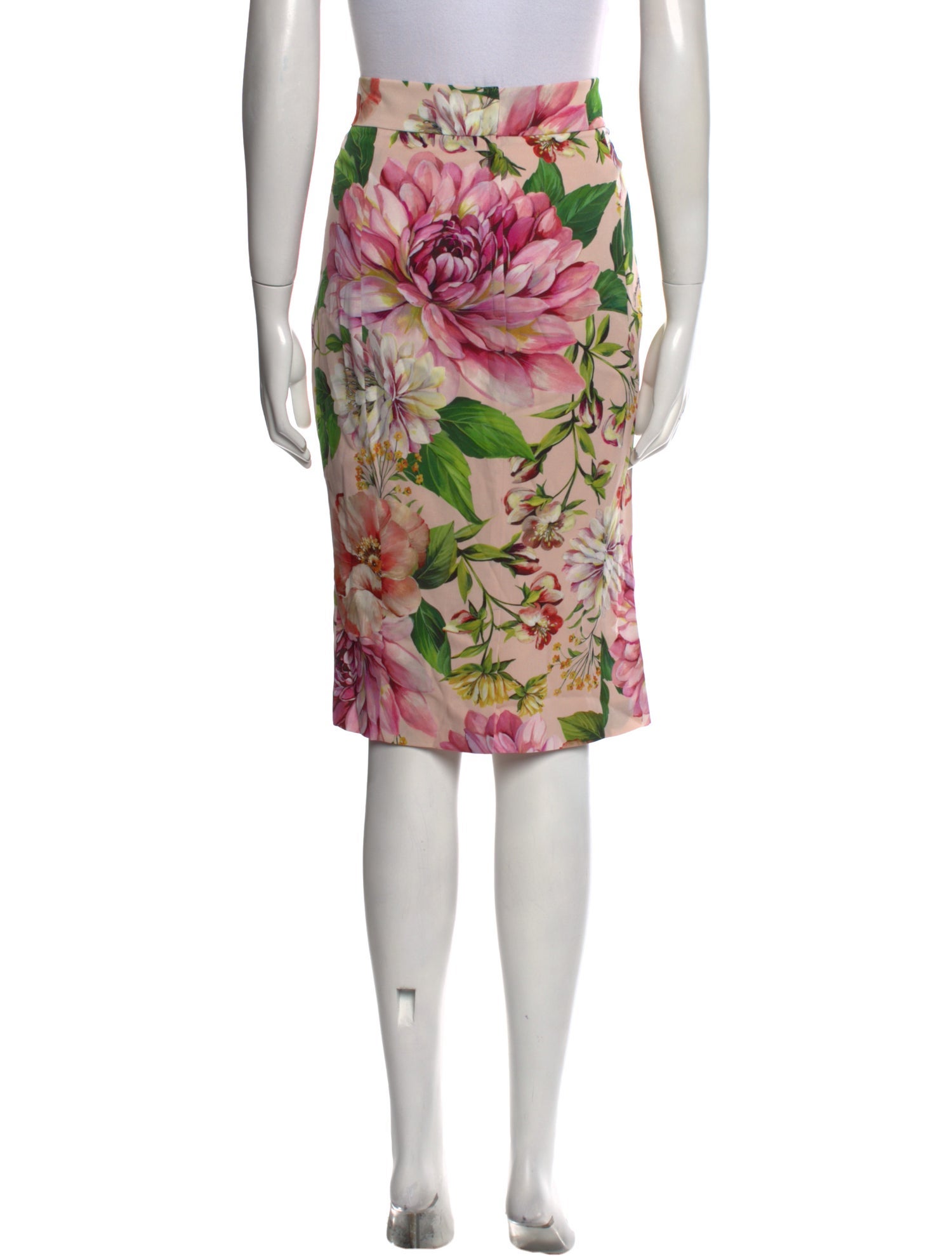 Dolce & Gabbana Silk Knee-Length Skirt