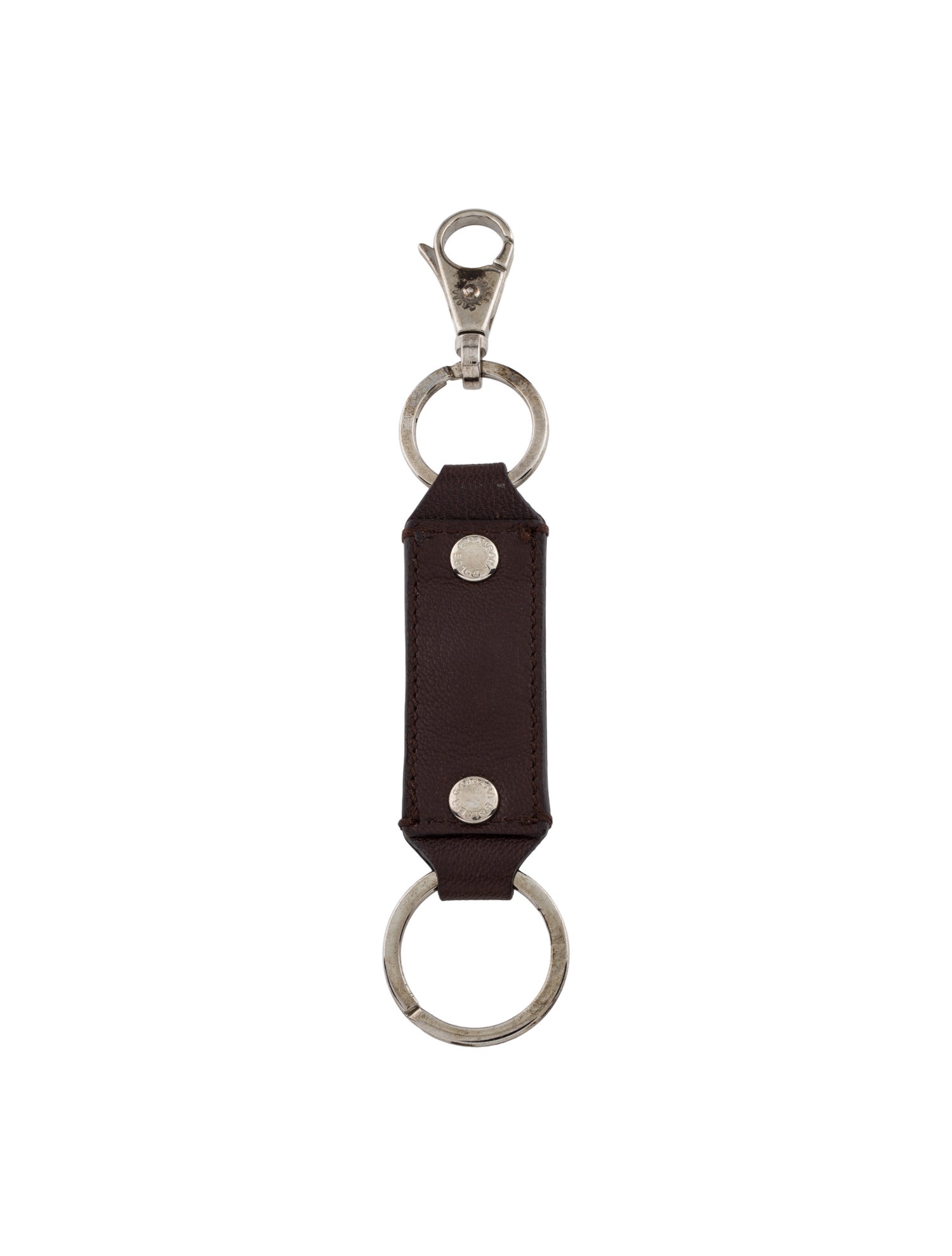 Dolce & Gabbana Brown Leather Keyring