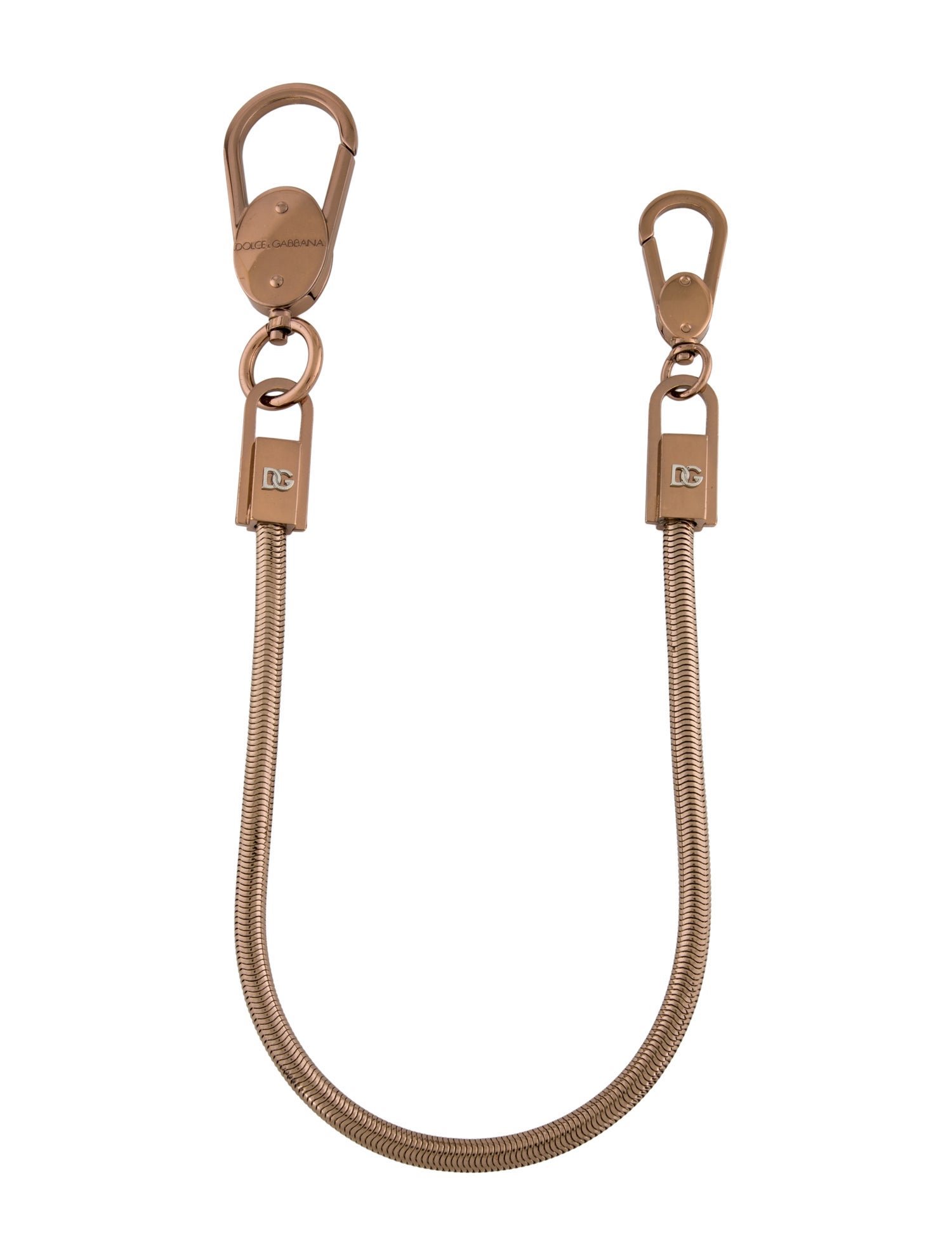 Dolce & Gabbana Mens Gold Engraved Leg Chain