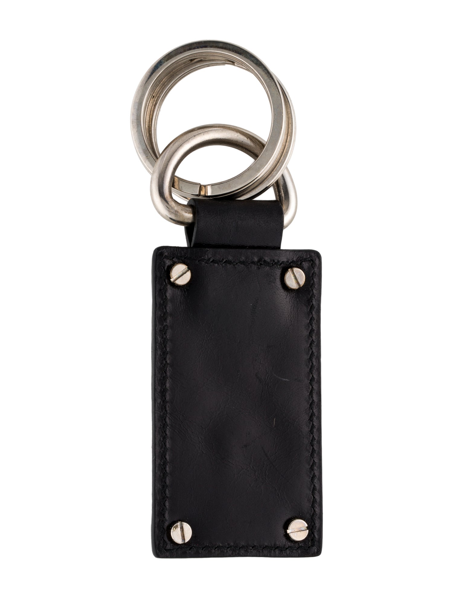 Dolce & Gabbana Men's Black Leather Keyring