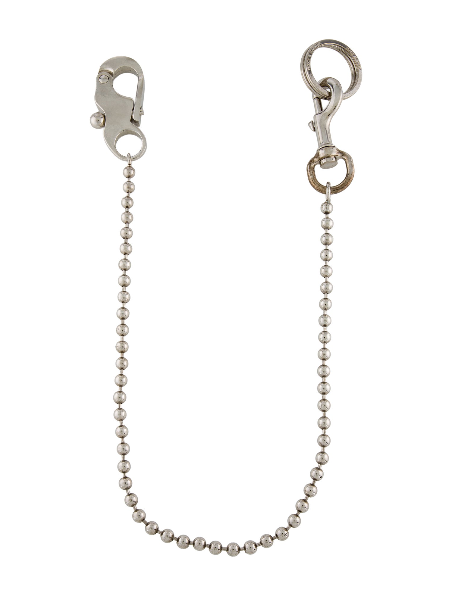 Dolce & Gabbana Mens Silver Engraved Leg Chain