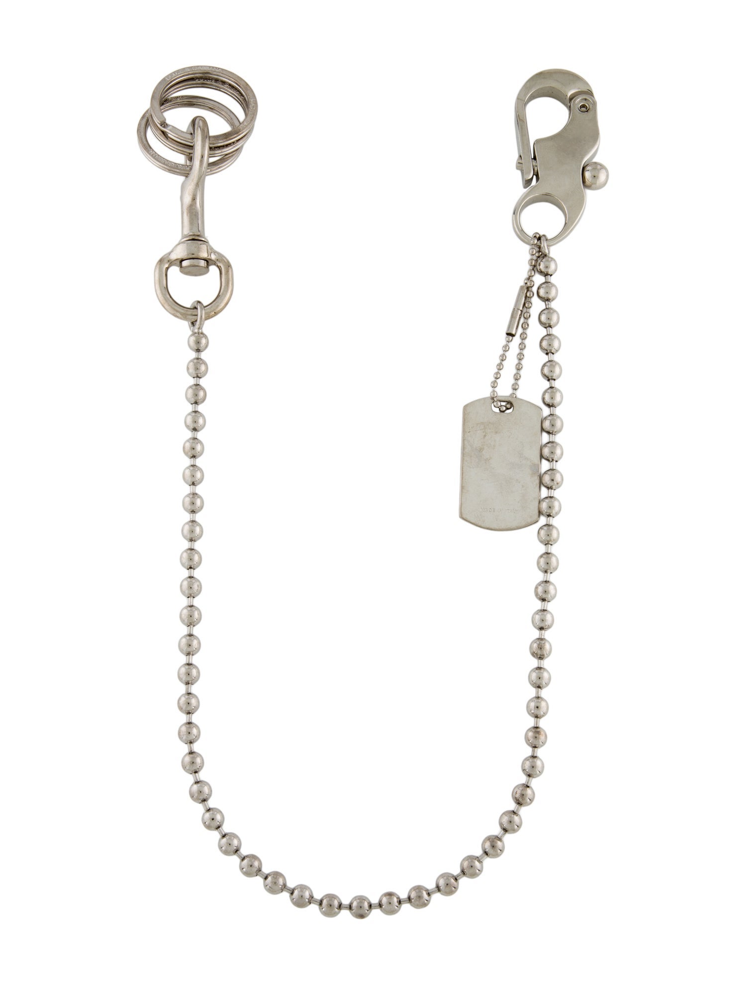 Dolce & Gabbana Men's Silver Engraved Leg Chain
