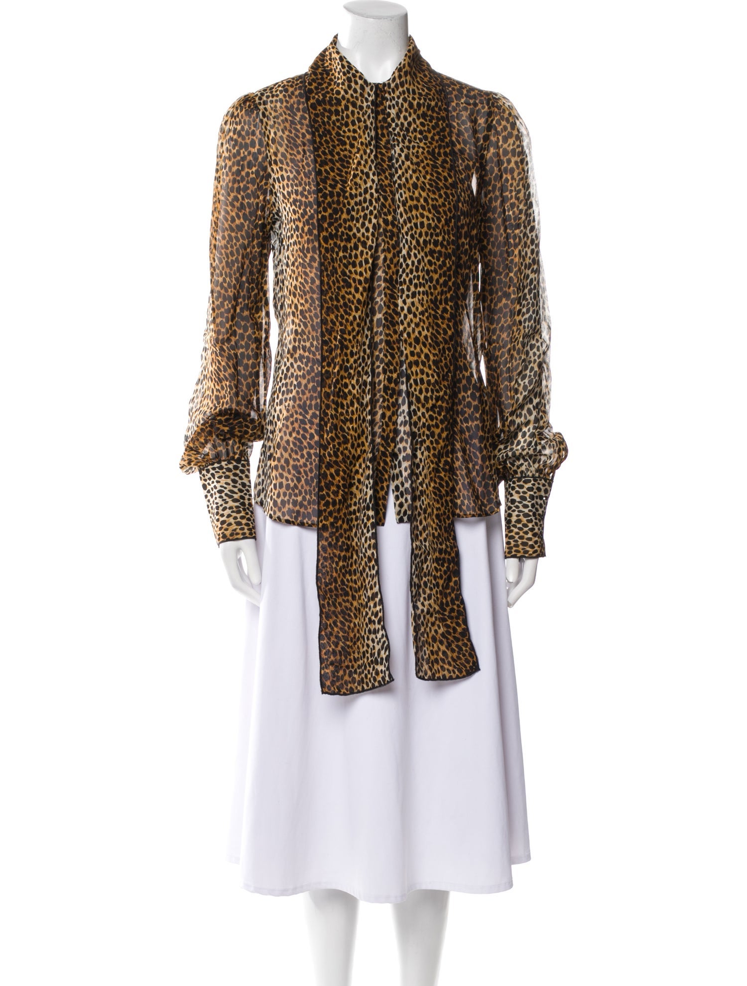 Dolce & Gabbana Silk Animal Print Tunic