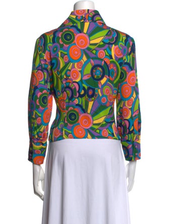 Dolce & Gabbana Silk Printed Button-Up Top