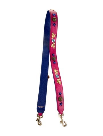 Dolce & Gabbana Bag Accessories Leather Embellished Strap