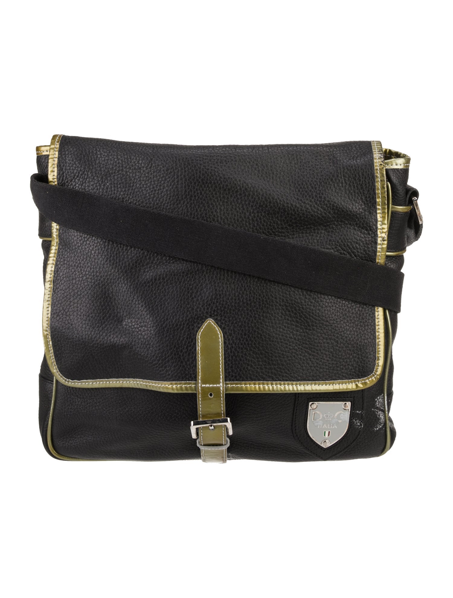 Dolce & Gabbana Leather Messenger Bag Vintage