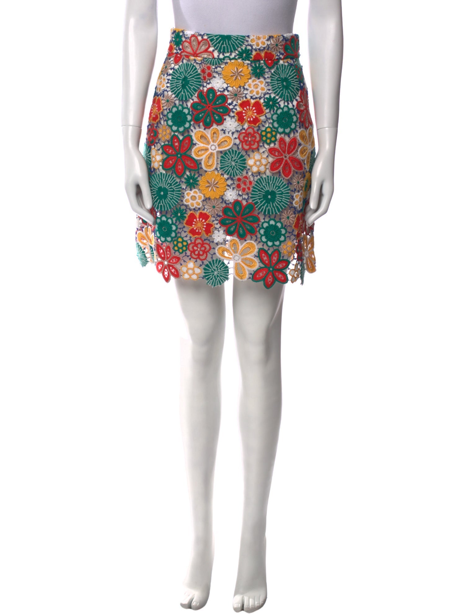 Dolce & Gabbana Floral Print Knee-Length Skirt
