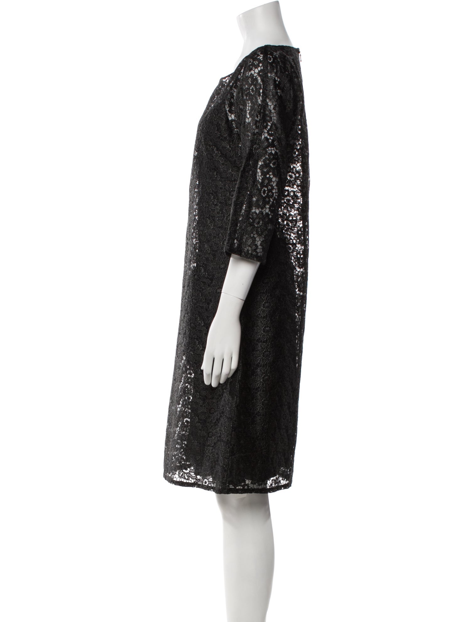 Dolce & Gabbana Lace Pattern Knee-Length Dress w/ Tags