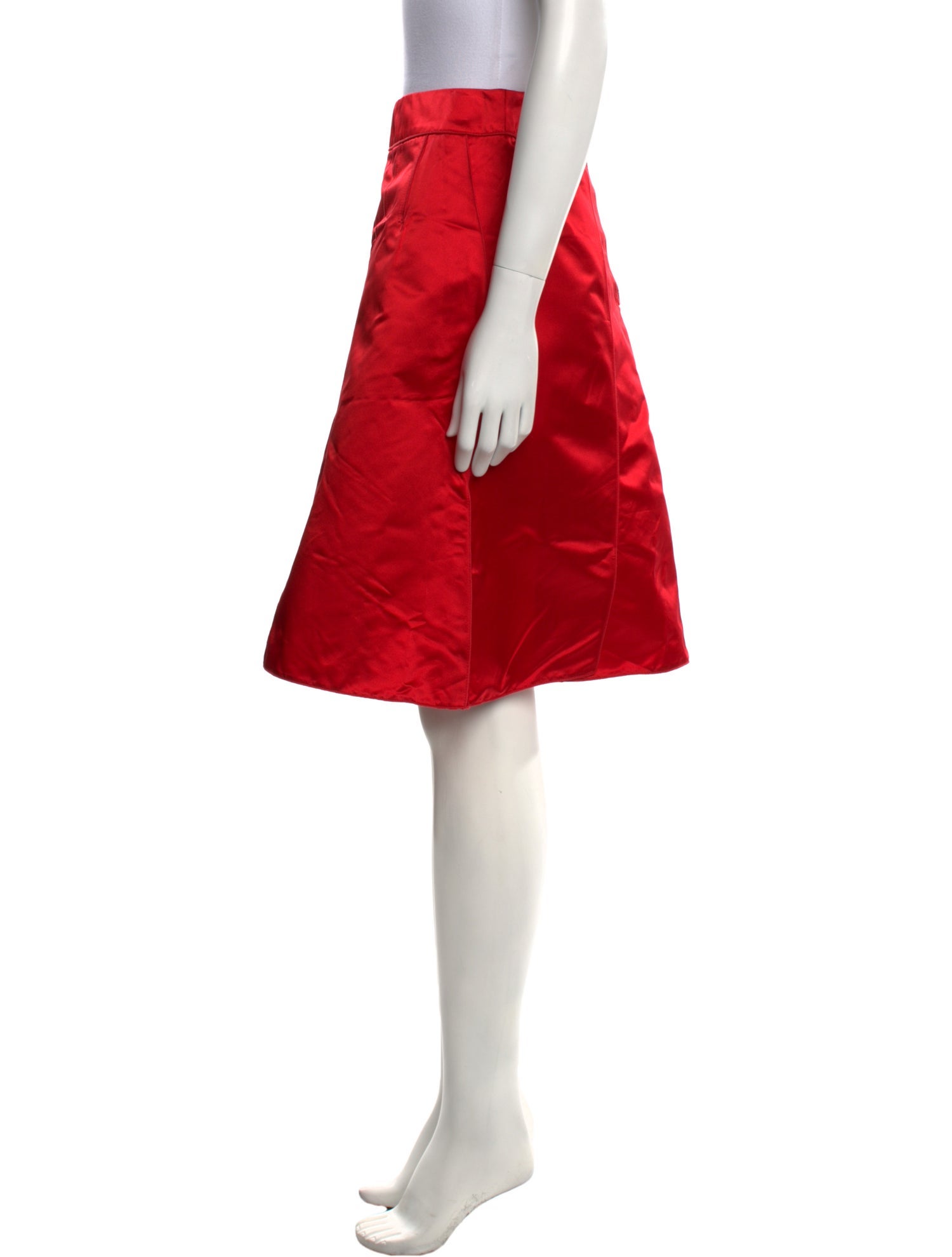 Dolce & Gabbana Silk Knee-Length Skirt w/ Tags