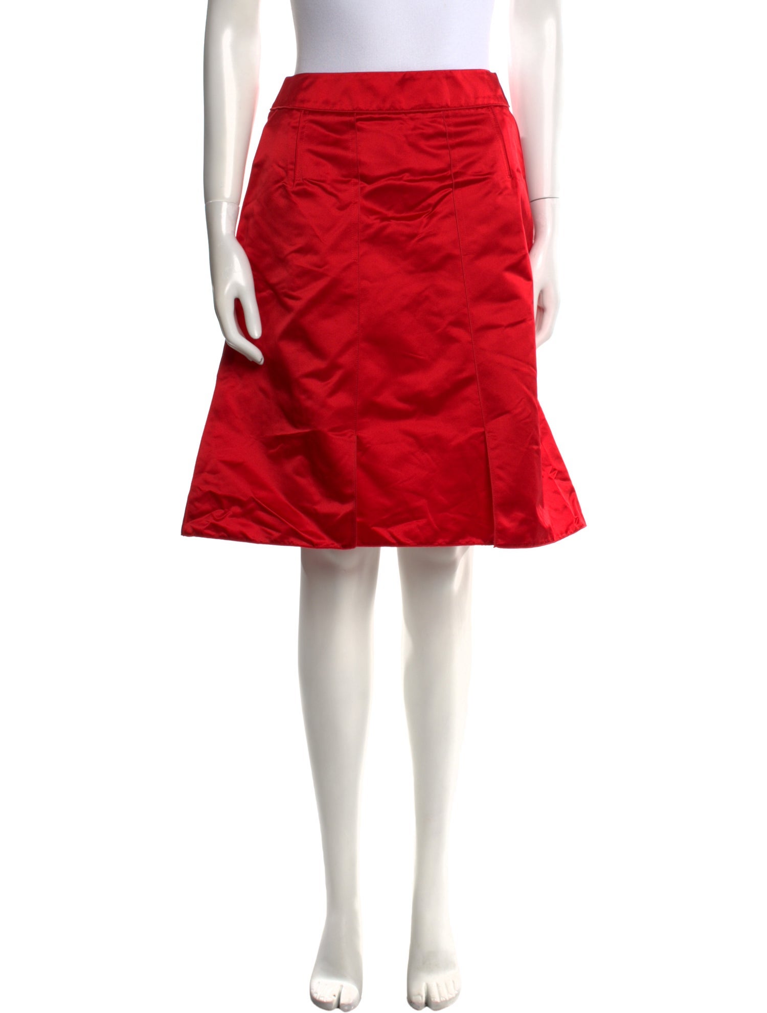 Dolce & Gabbana Silk Knee-Length Skirt w/ Tags
