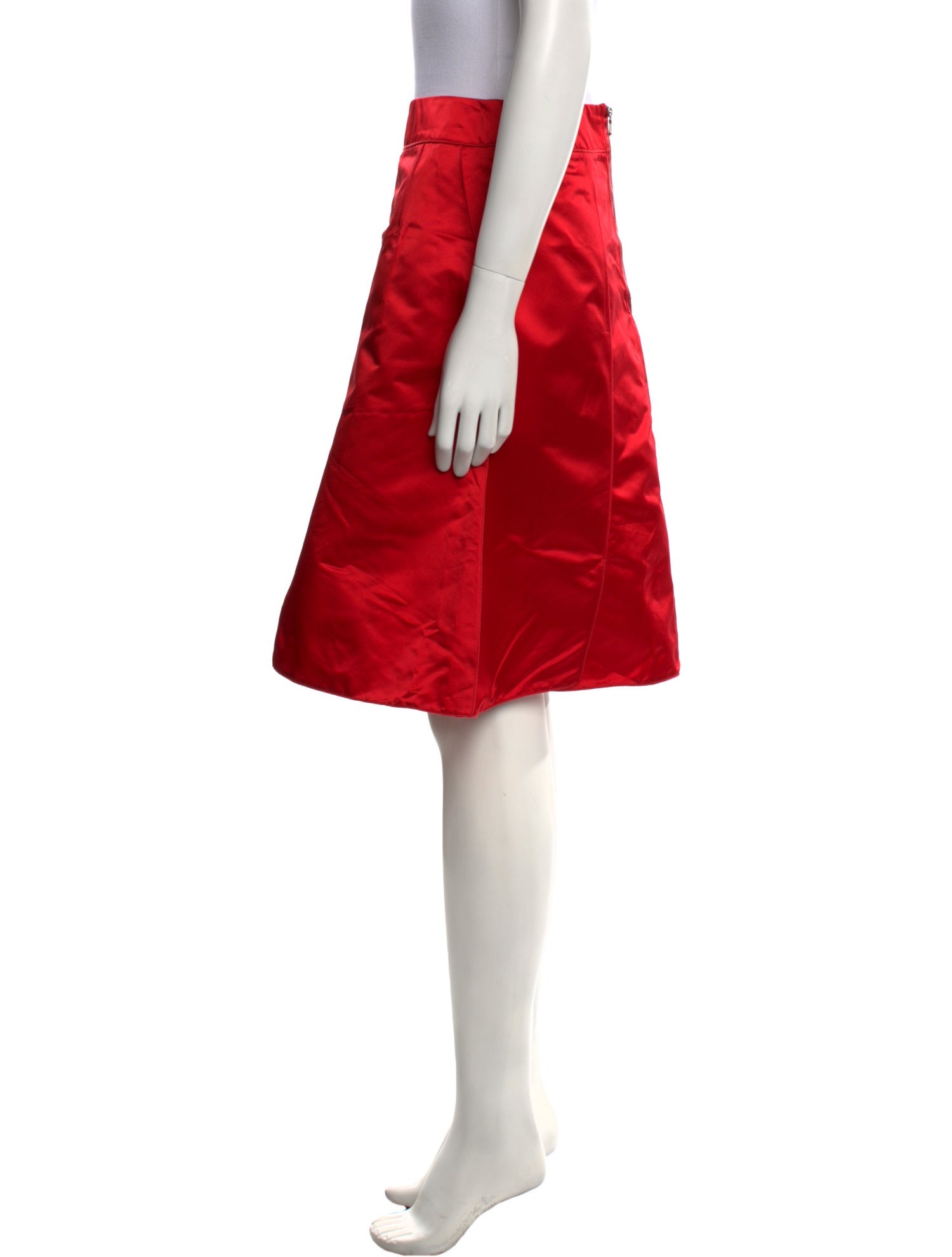 Dolce & Gabbana Silk Knee-Length Skirt w/ Tags