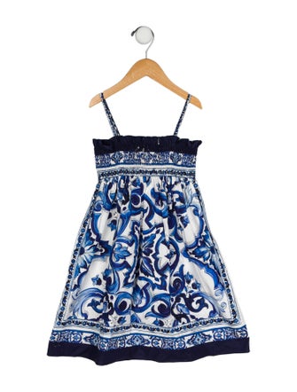 Dolce & Gabbana Girls Pattern Print Dress
